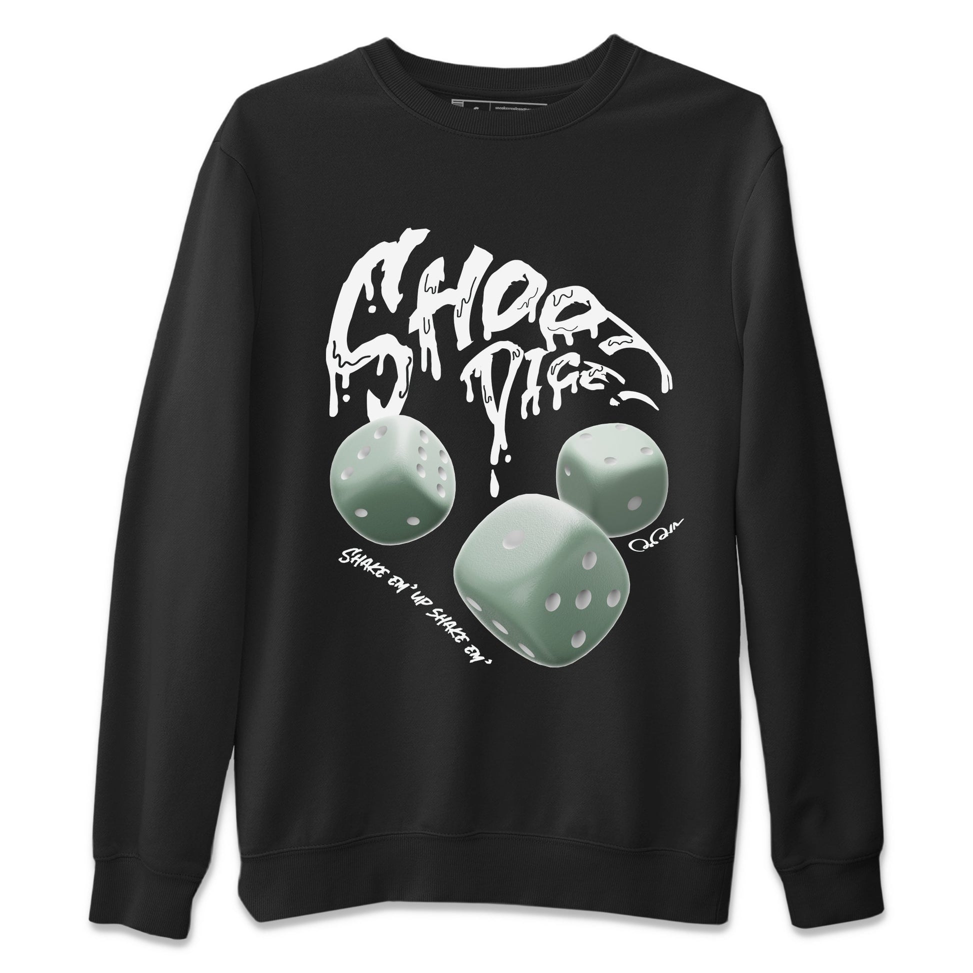 Dunk Mica Green Sneaker Match Tees Shoot Dice Sneaker Tees Nike Dunk Low Mica Green Sneaker Release Tees Unisex Shirts Black 2
