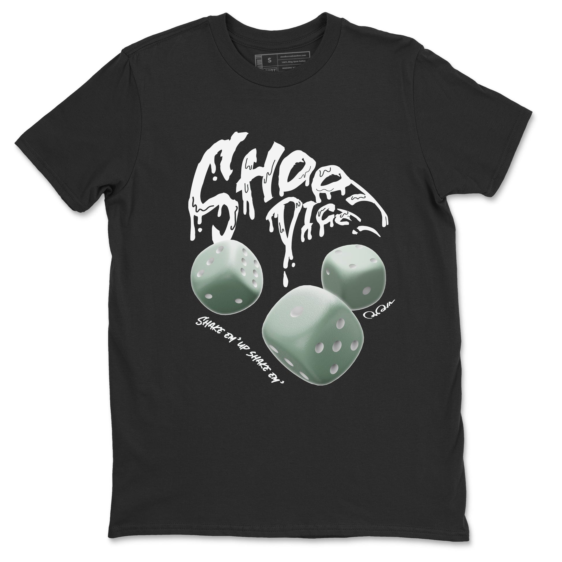Dunk Mica Green Sneaker Match Tees Shoot Dice Sneaker Tees Nike Dunk Low Mica Green Sneaker Release Tees Unisex Shirts Black 2