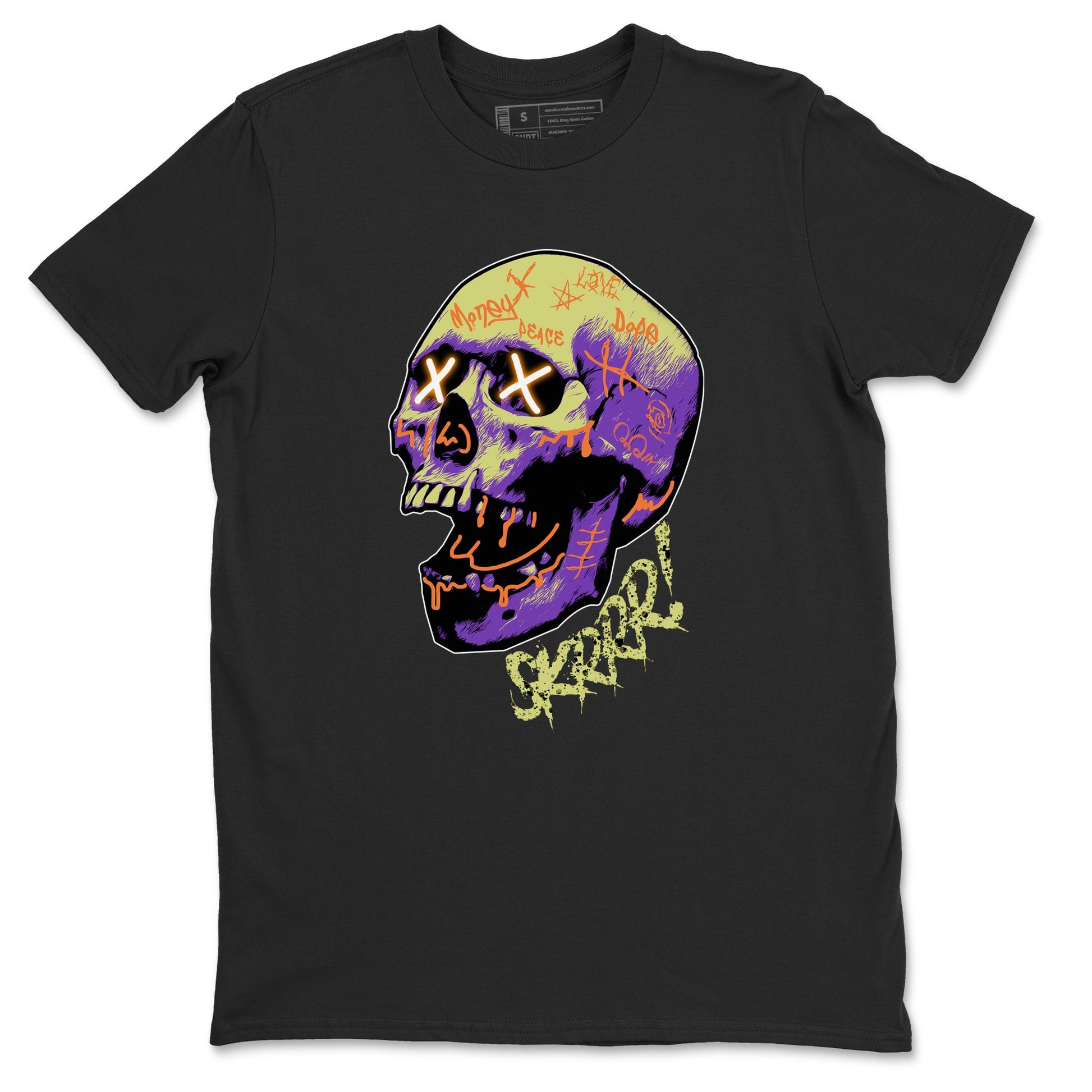 Air Jordan 4 Canyon Purple shirt to match jordans Skrrr sneaker tees AJ4 Canyon Purple SNRT Sneaker Release Tees Unisex Black 2 T-Shirt, Halloween tshirt