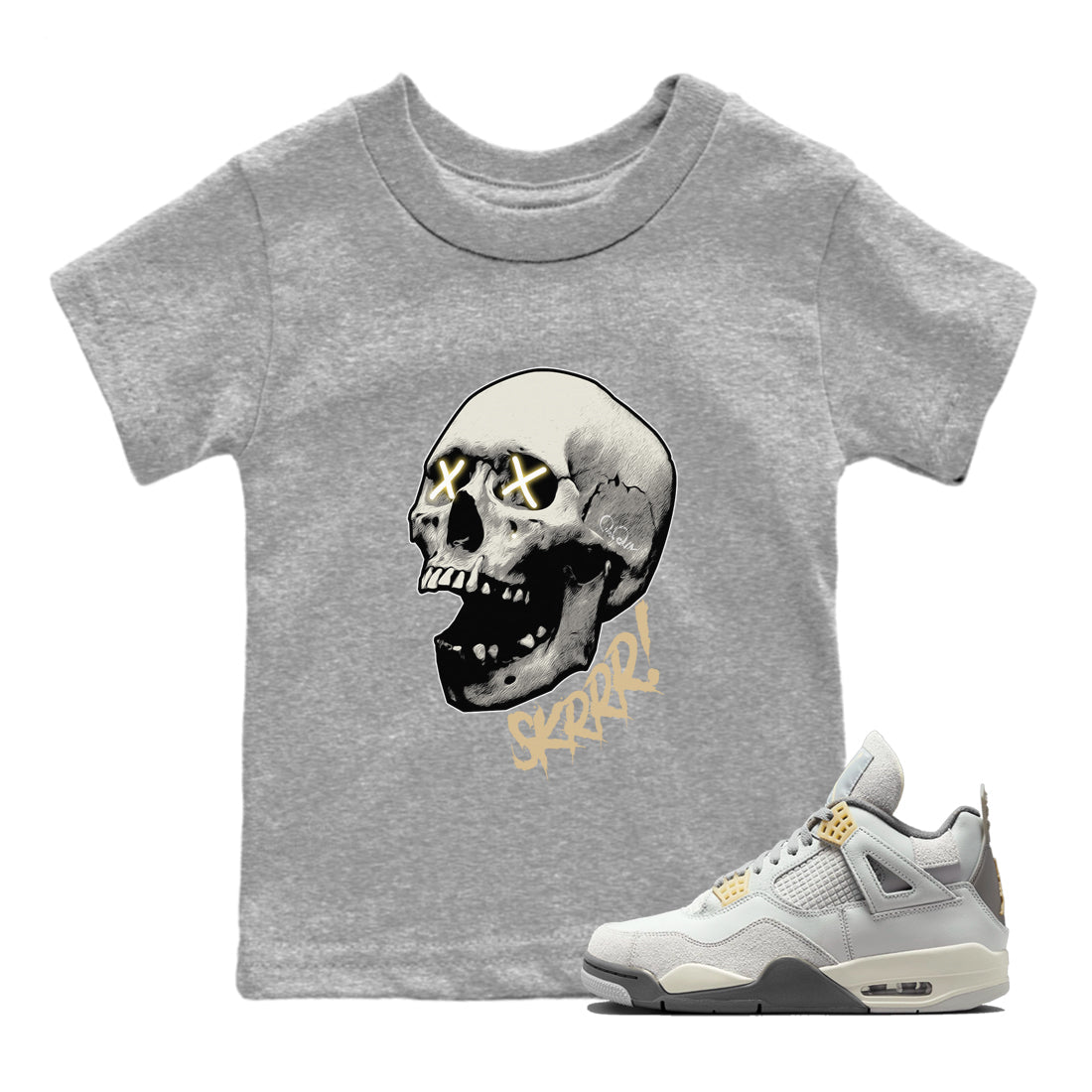 Jordan 4 Craft Sneaker Match Tees Skrrr Sneaker Tees Jordan 4 Craft Sneaker Release Tees Kids Shirts