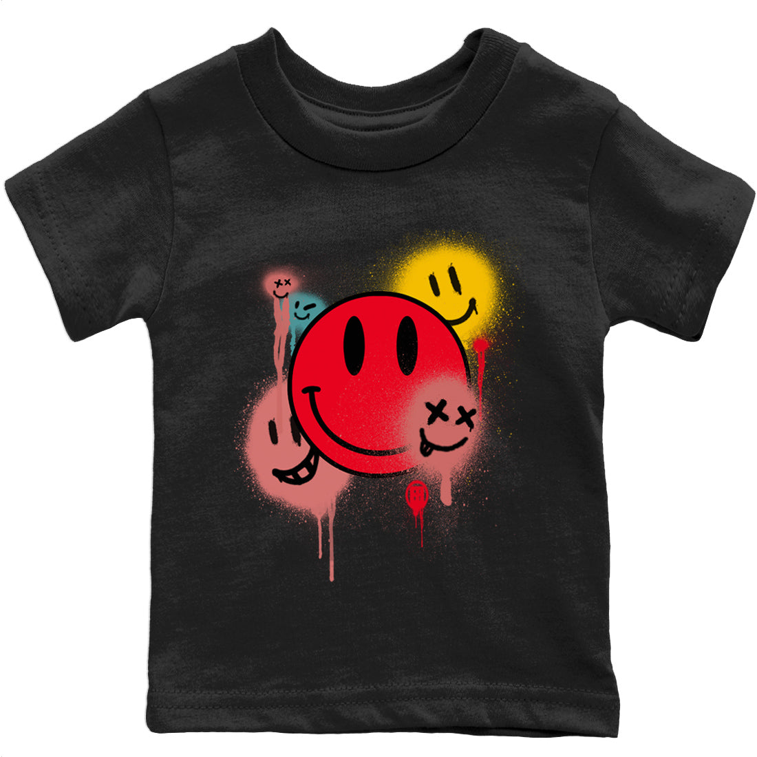 Yeezy 700 Hi-Res Red Sneaker Match Tees Smile Painting Sneaker Tees Yeezy 700 Hi-Res Red Sneaker Release Tees Kids Shirts