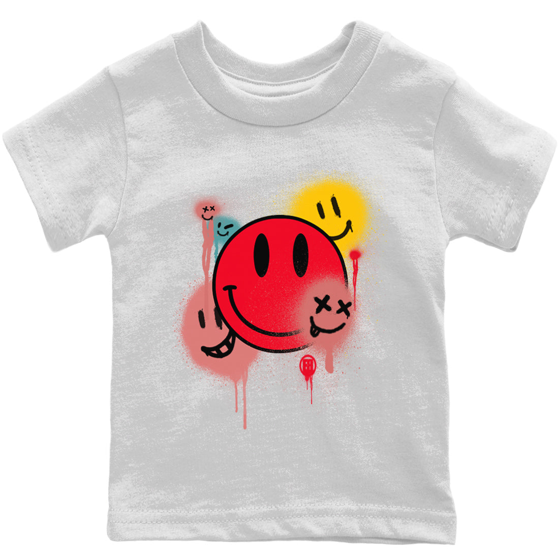 Yeezy 700 Hi-Res Red Sneaker Match Tees Smile Painting Sneaker Tees Yeezy 700 Hi-Res Red Sneaker Release Tees Kids Shirts