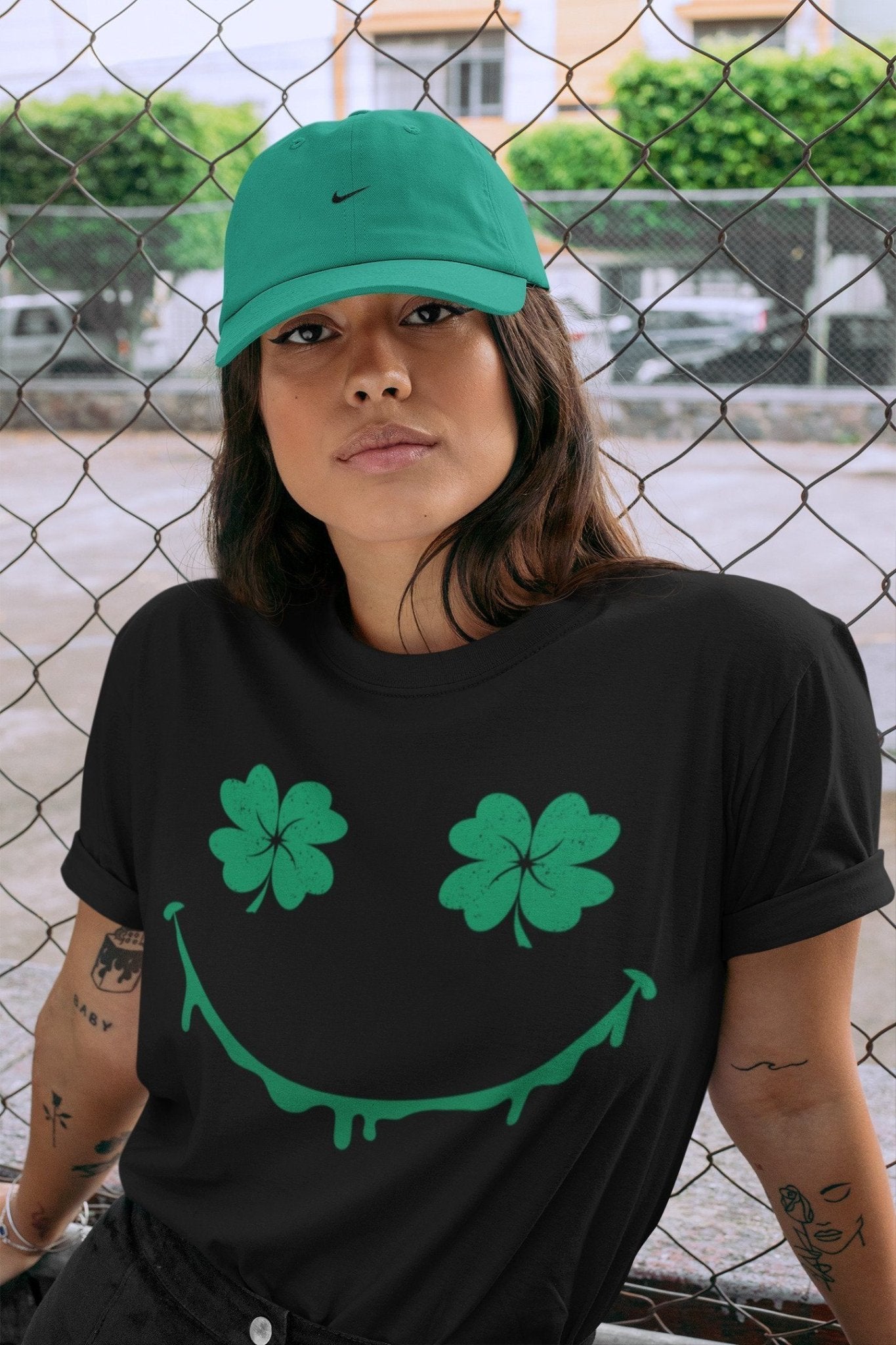 Jordan 13 Lucky Green Sneaker Match Tees Smiley Face Sneaker Tees Jordan 13 Lucky Green Sneaker Release Tees Unisex Shirts