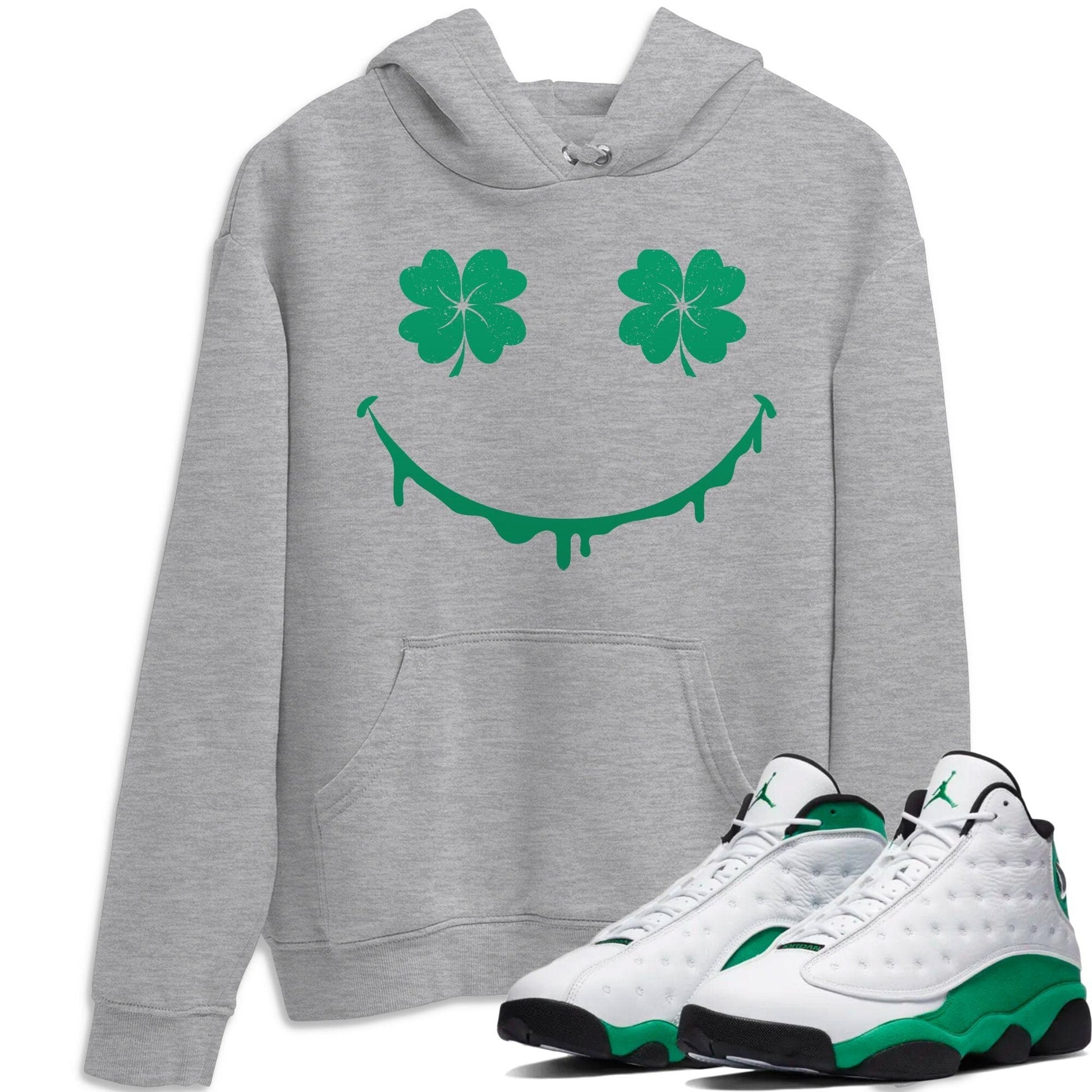 Jordan 13 Lucky Green Sneaker Match Tees Smiley Face Sneaker Tees Jordan 13 Lucky Green Sneaker Release Tees Unisex Shirts