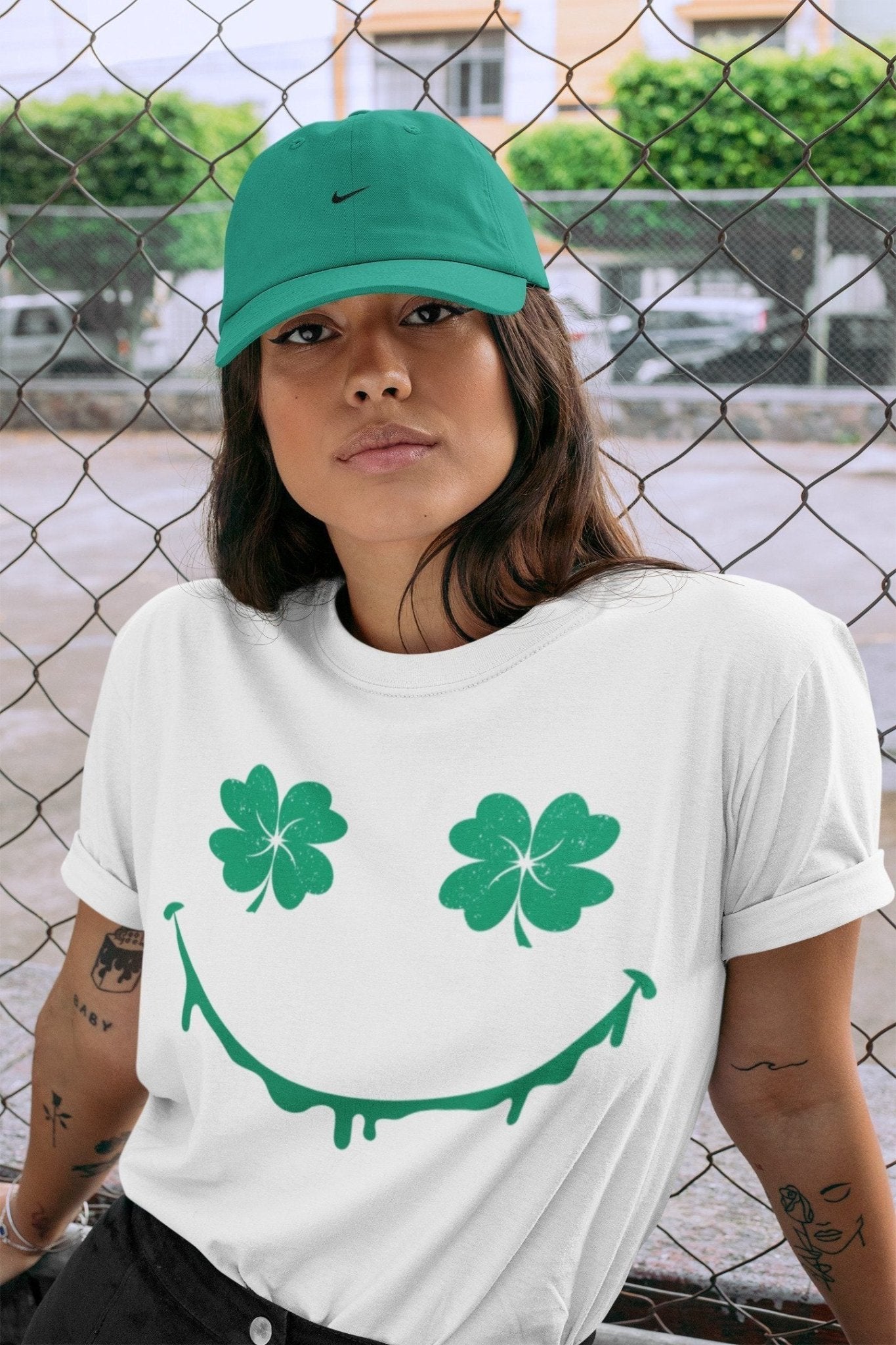 Jordan 13 Lucky Green Sneaker Match Tees Smiley Face Sneaker Tees Jordan 13 Lucky Green Sneaker Release Tees Unisex Shirts