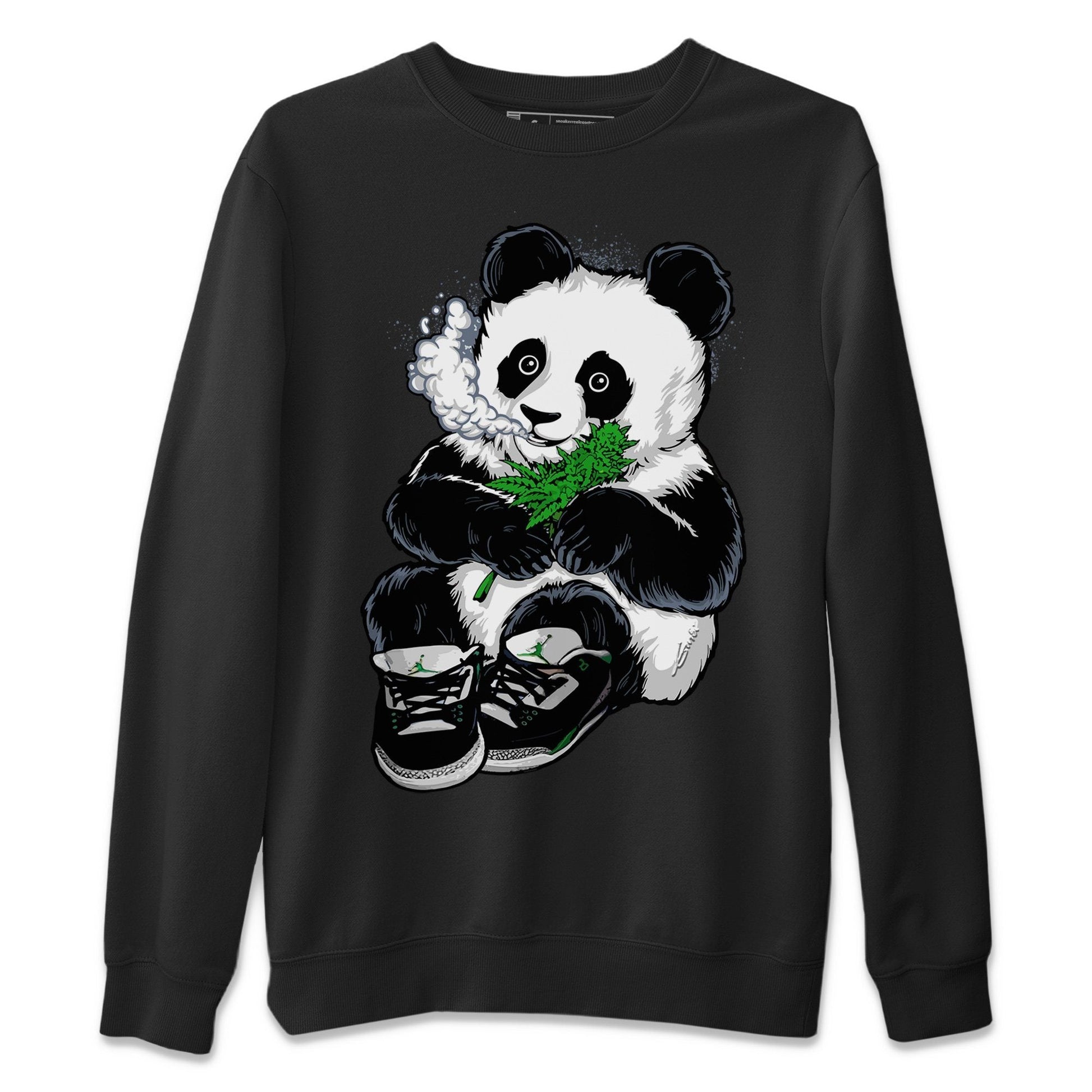 Jordan 3 Pine Green Sneaker Match Tees Smoking Panda Sneaker Tees Jordan 3 Pine Green Sneaker Release Tees Unisex Shirts