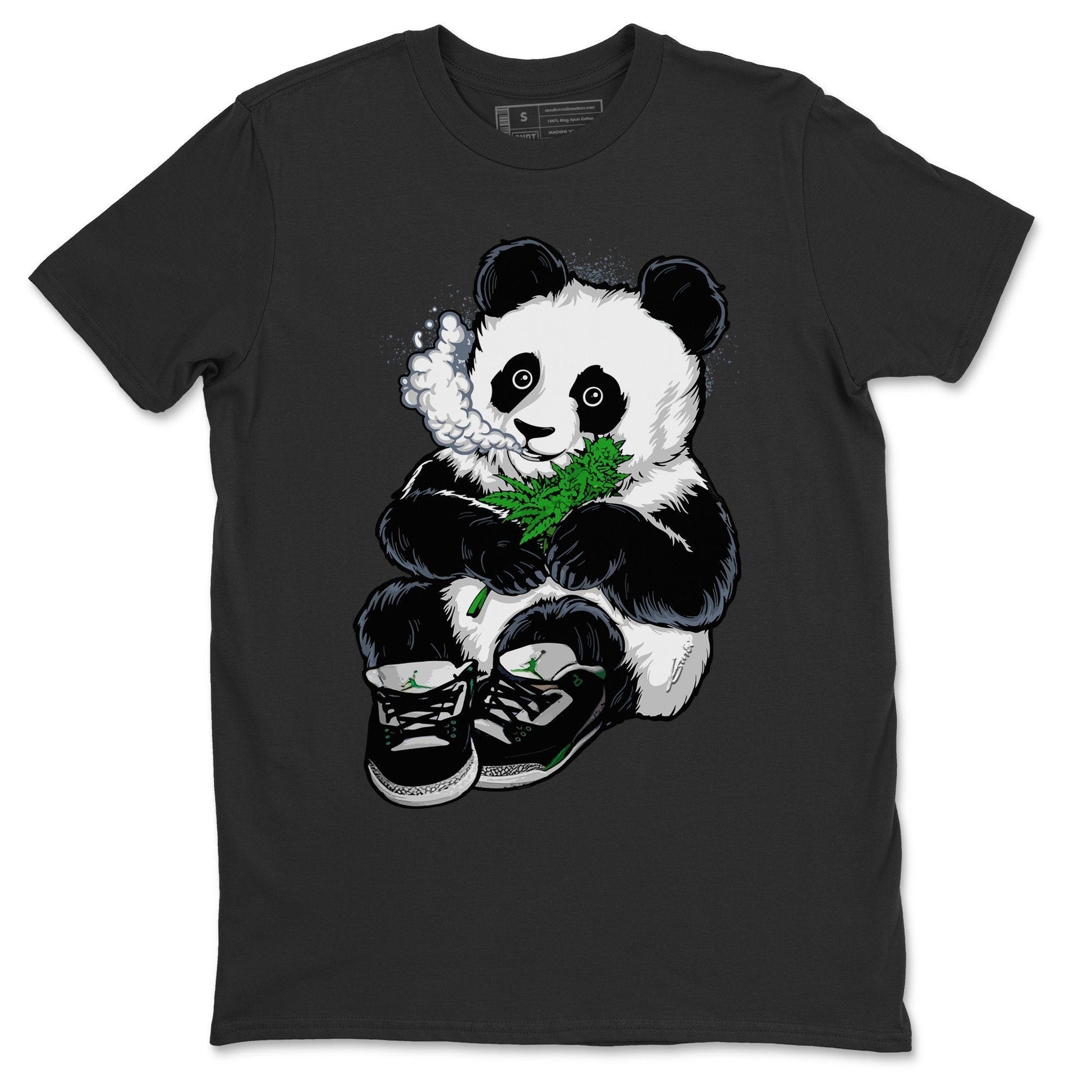 Jordan 3 Pine Green Sneaker Match Tees Smoking Panda Sneaker Tees Jordan 3 Pine Green Sneaker Release Tees Unisex Shirts