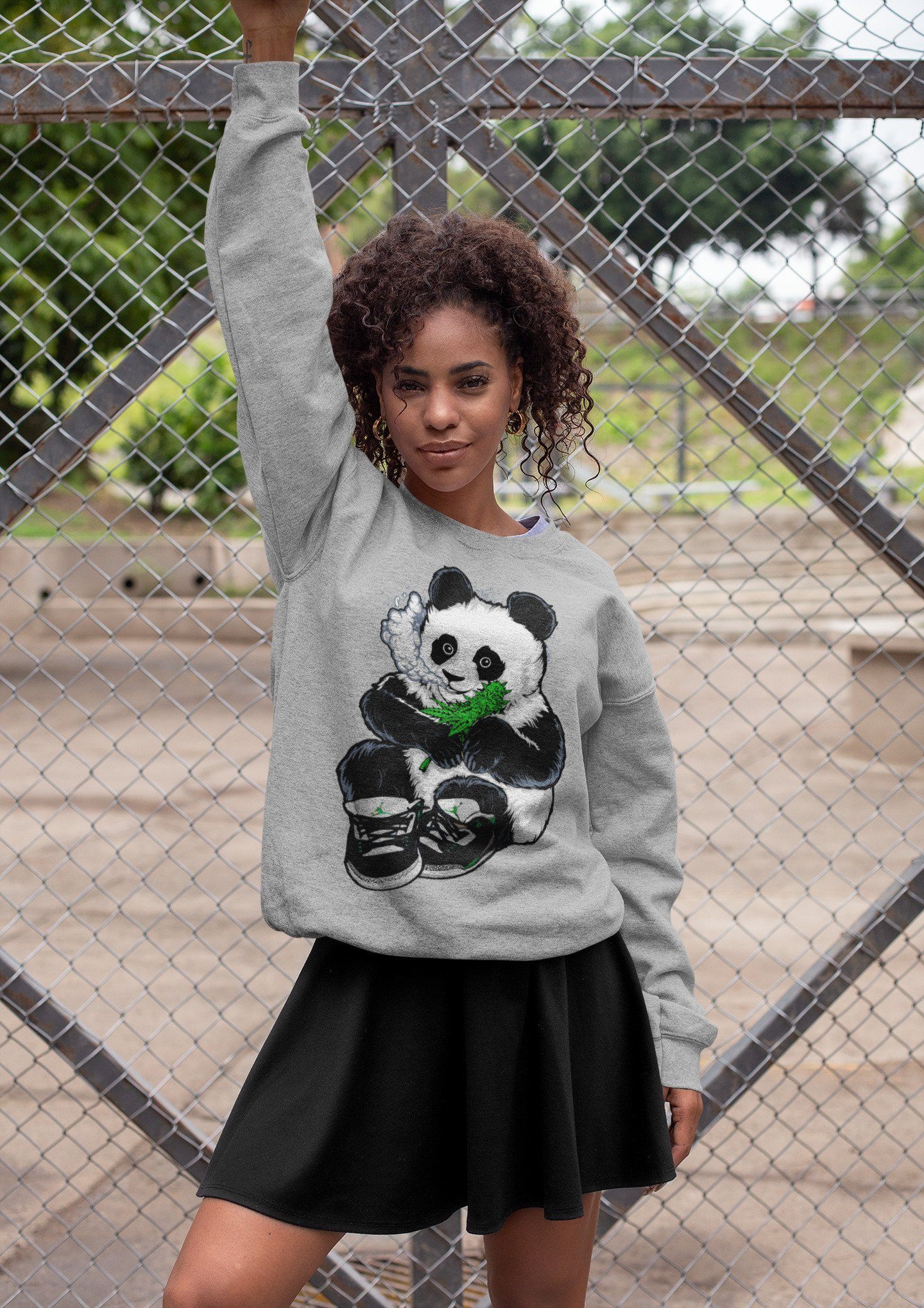 Jordan 3 Pine Green Sneaker Match Tees Smoking Panda Sneaker Tees Jordan 3 Pine Green Sneaker Release Tees Unisex Shirts
