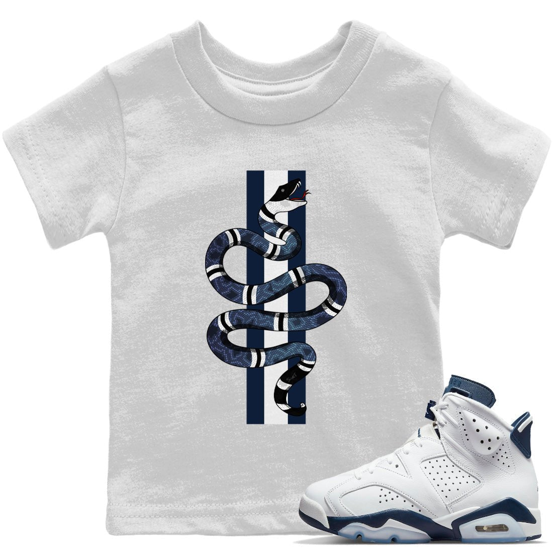 Jordan 6 Midnight Navy Sneaker Match Tees Snake Sneaker Tees Jordan 6 Midnight Navy Sneaker Release Tees Kids Shirts