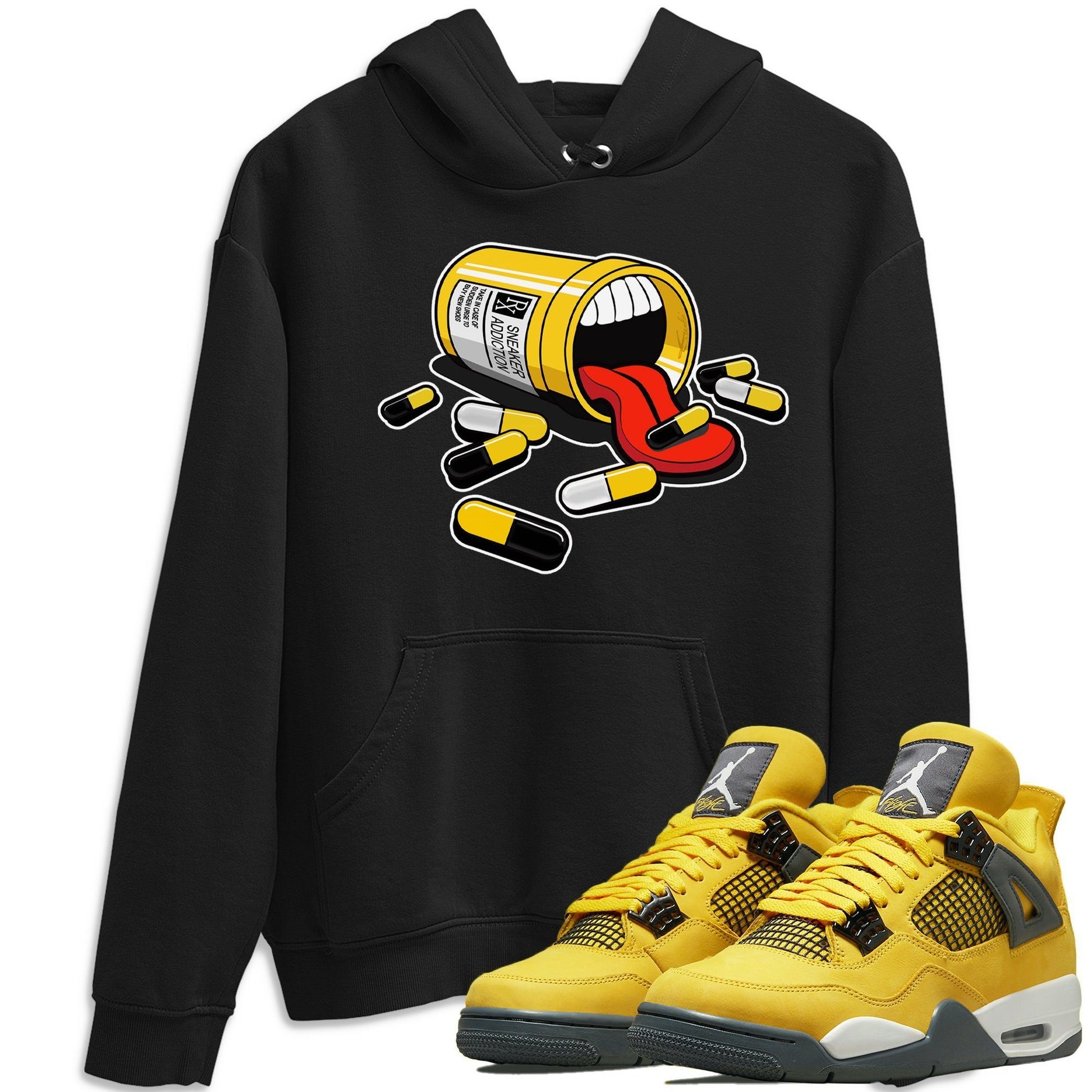 Jordan 4 Lightning Sneaker Match Tees Sneaker Addiction Sneaker Tees Jordan 4 Lightning Sneaker Release Tees Unisex Shirts