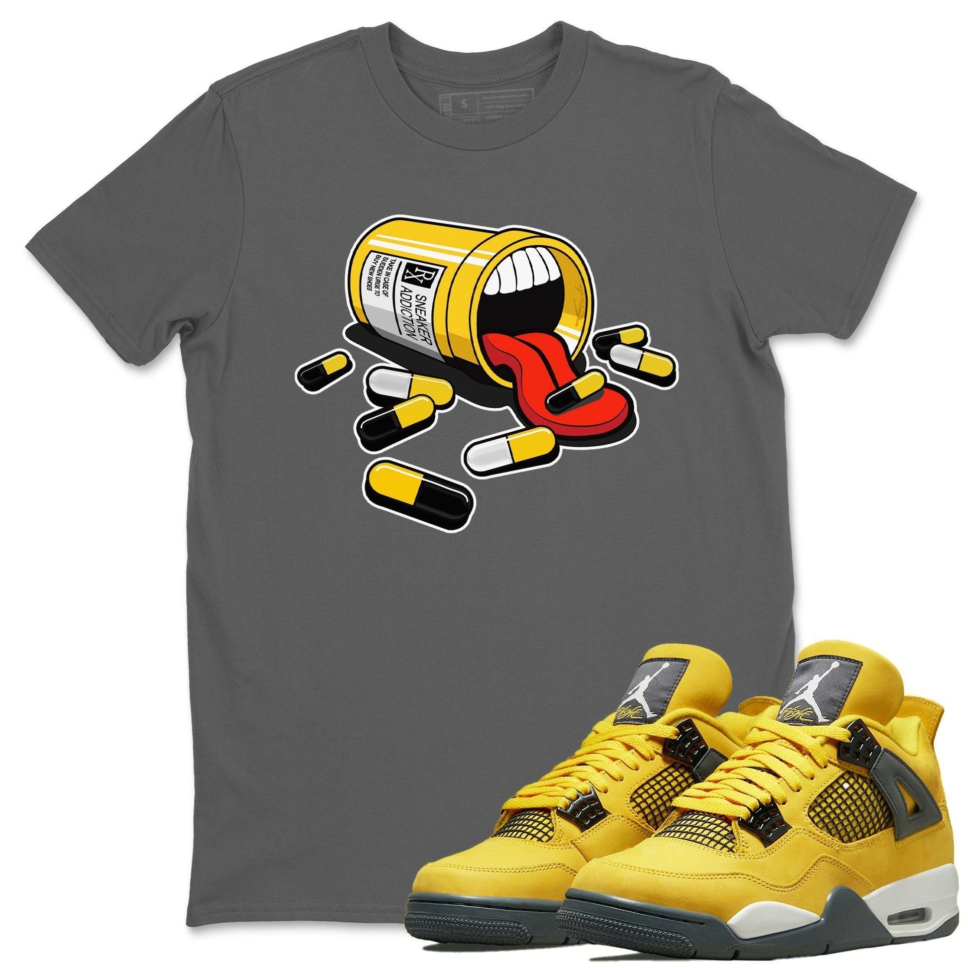 Jordan 4 Lightning Sneaker Match Tees Sneaker Addiction Sneaker Tees Jordan 4 Lightning Sneaker Release Tees Unisex Shirts