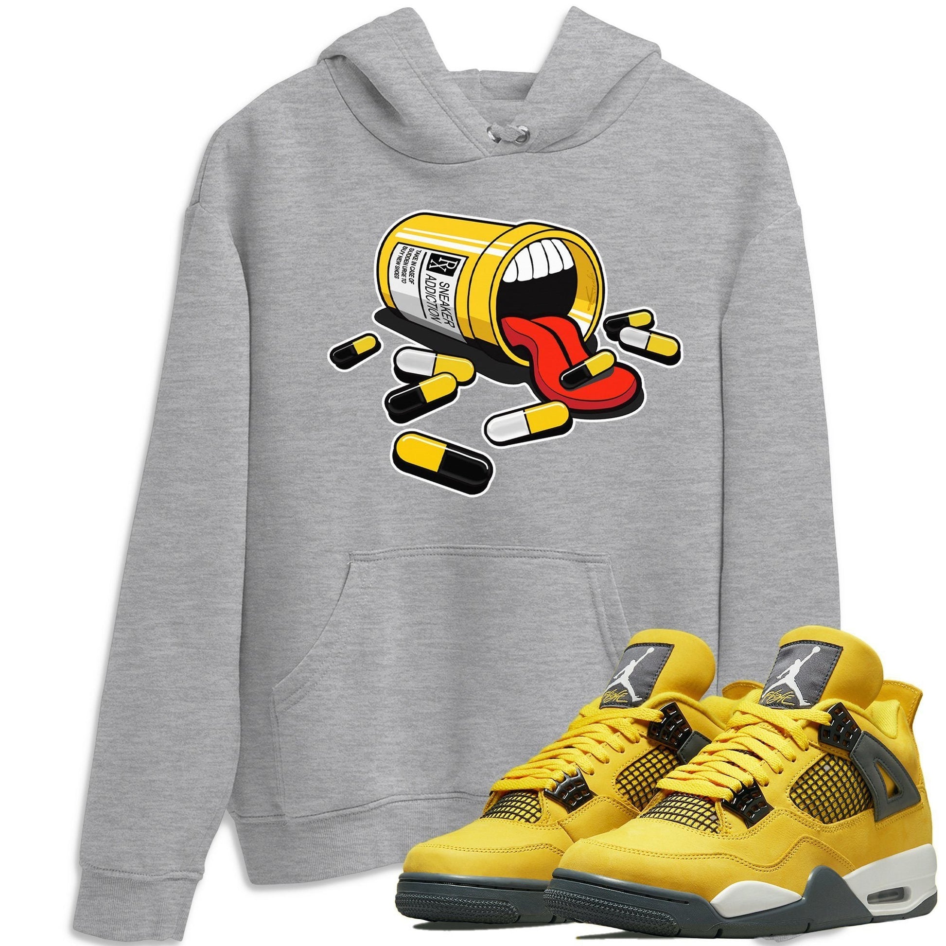 Jordan 4 Lightning Sneaker Match Tees Sneaker Addiction Sneaker Tees Jordan 4 Lightning Sneaker Release Tees Unisex Shirts