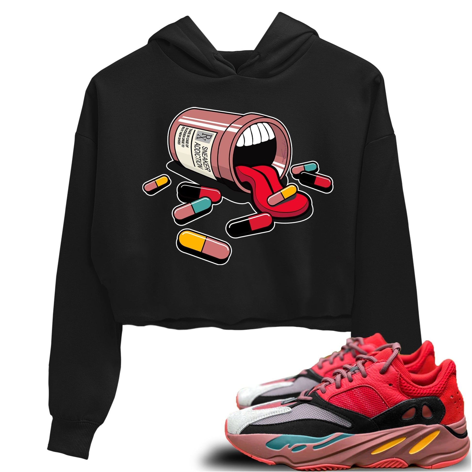 Yeezy 700 Hi-Res Red Sneaker Match Tees Sneaker Addiction Sneaker Tees Yeezy 700 Hi-Res Red Sneaker Release Tees Women's Shirts