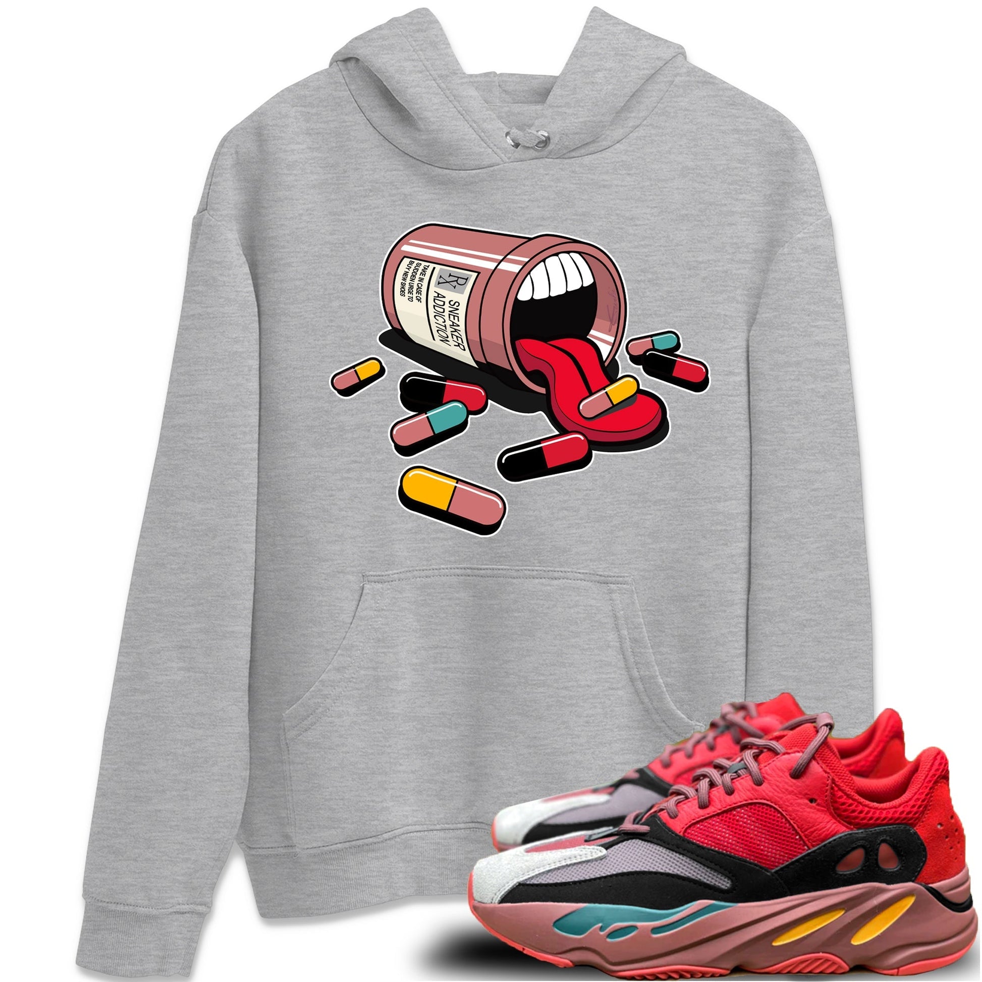 Yeezy 700 Hi-Res Red Sneaker Match Tees Sneaker Addiction Sneaker Tees Yeezy 700 Hi-Res Red Sneaker Release Tees Unisex Shirts