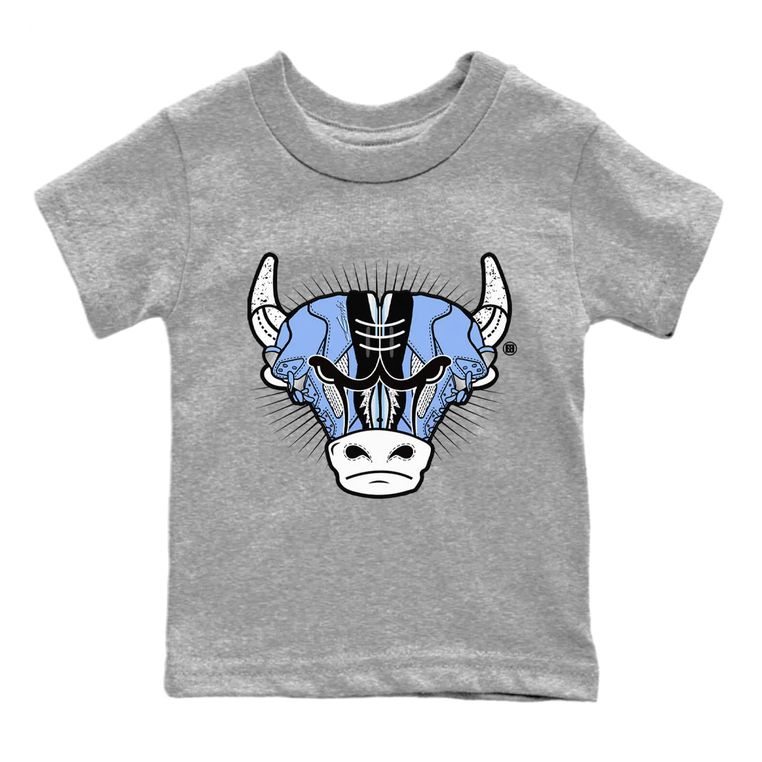 Jordan 5 UNC Sneaker Match Tees Sneaker Bull Head Sneaker Tees Jordan 5 UNC Sneaker Release Tees Kids Shirts