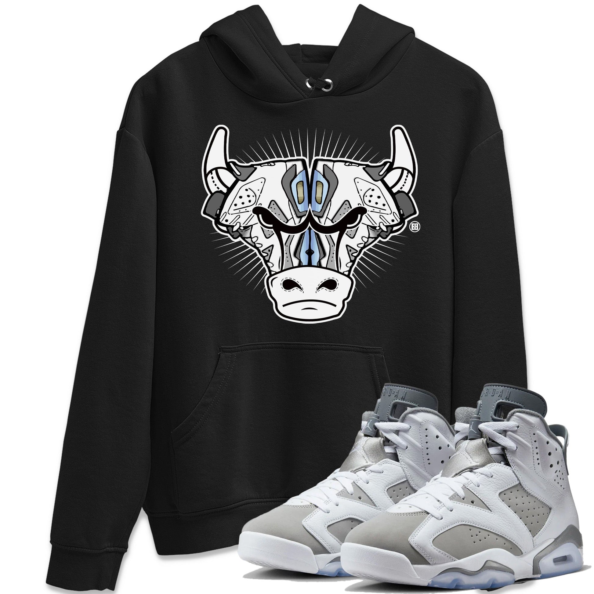 Jordan 6 Cool Grey Sneaker Match Tees Sneaker Bull Head Sneaker Tees Jordan 6 Cool Grey Sneaker Release Tees Unisex Shirts