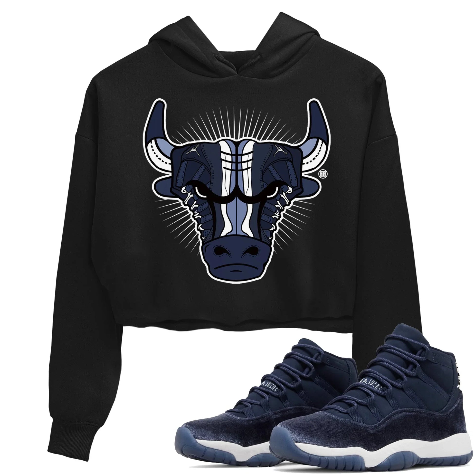 Jordan 11 Midnight Navy Sneaker Match Tees Sneaker Bull Head Sneaker Tees Jordan 11 Midnight Navy Sneaker Release Tees Women's Shirts