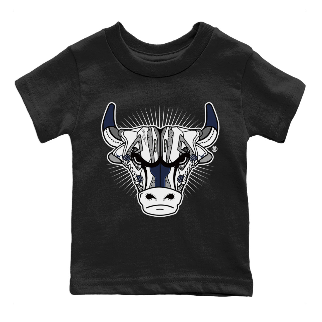 Jordan 4 Midnight Navy Sneaker Match Tees Sneaker Bull Head Sneaker Tees Jordan 4 Midnight Navy Sneaker Release Tees Kids Shirts