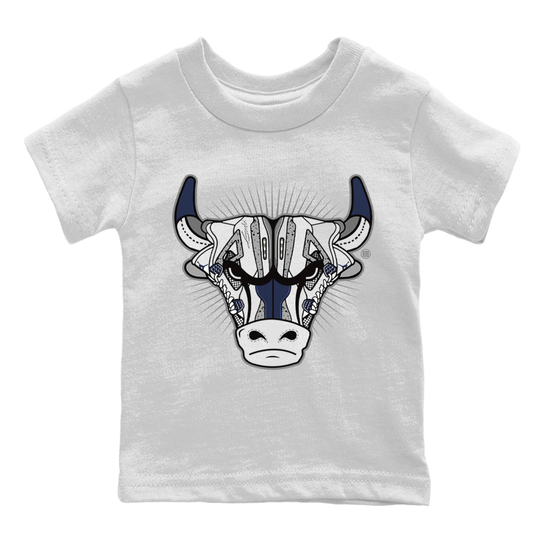 Jordan 4 Midnight Navy Sneaker Match Tees Sneaker Bull Head Sneaker Tees Jordan 4 Midnight Navy Sneaker Release Tees Kids Shirts