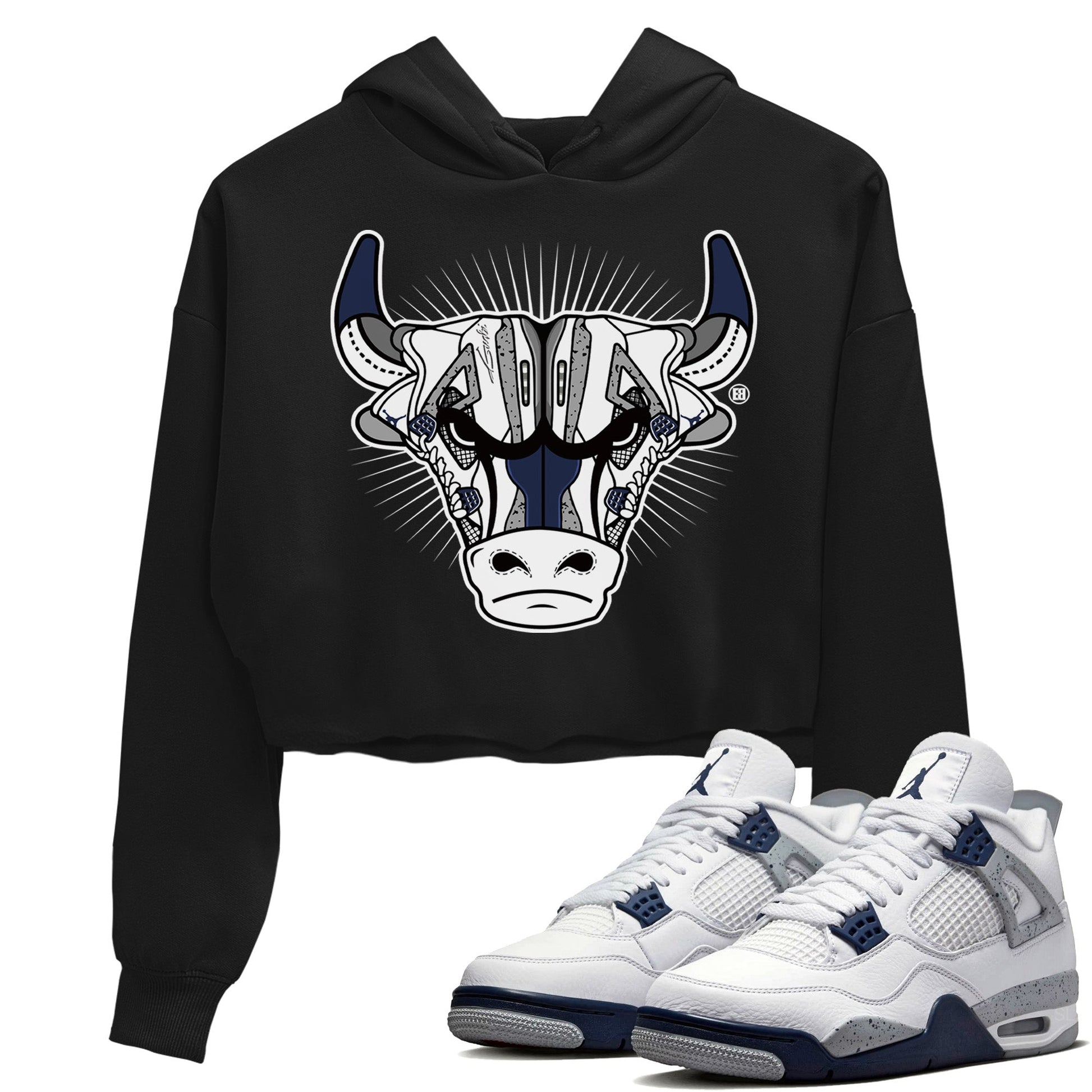 Jordan 4 Midnight Navy Sneaker Match Tees Sneaker Bull Head Sneaker Tees Jordan 4 Midnight Navy Sneaker Release Tees Women's Shirts