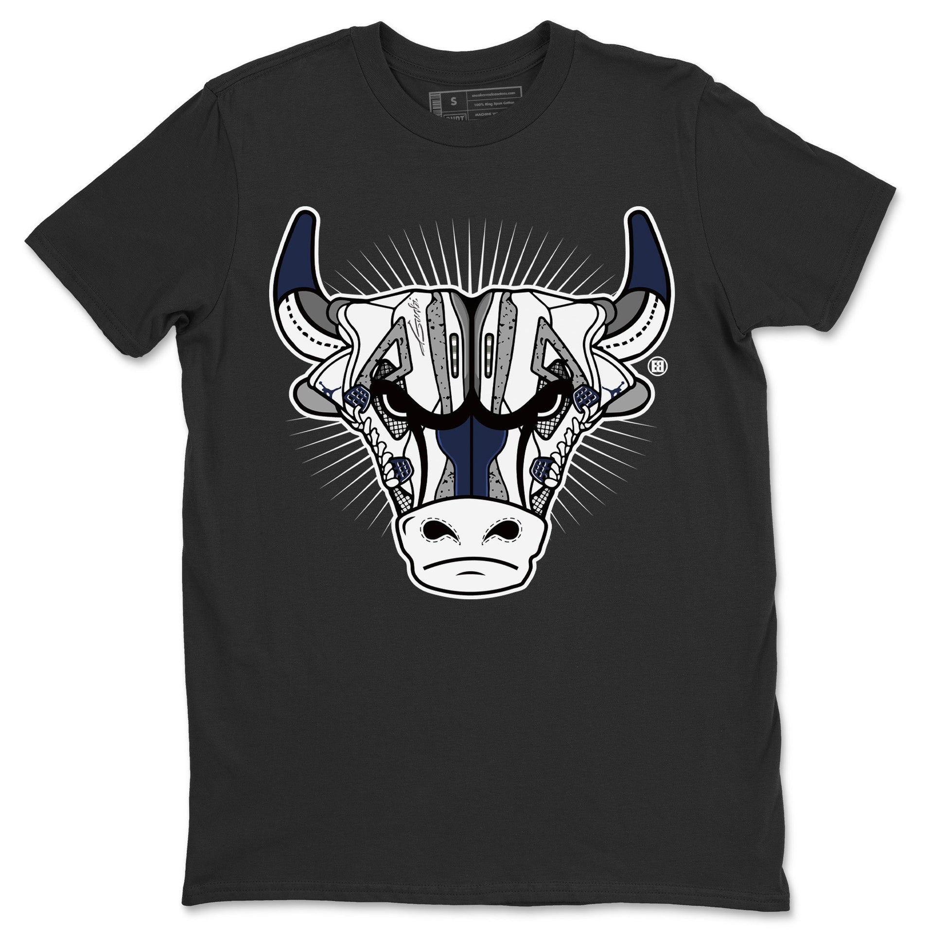 Jordan 4 Midnight Navy Sneaker Match Tees Sneaker Bull Head Sneaker Tees Jordan 4 Midnight Navy Sneaker Release Tees Unisex Shirts