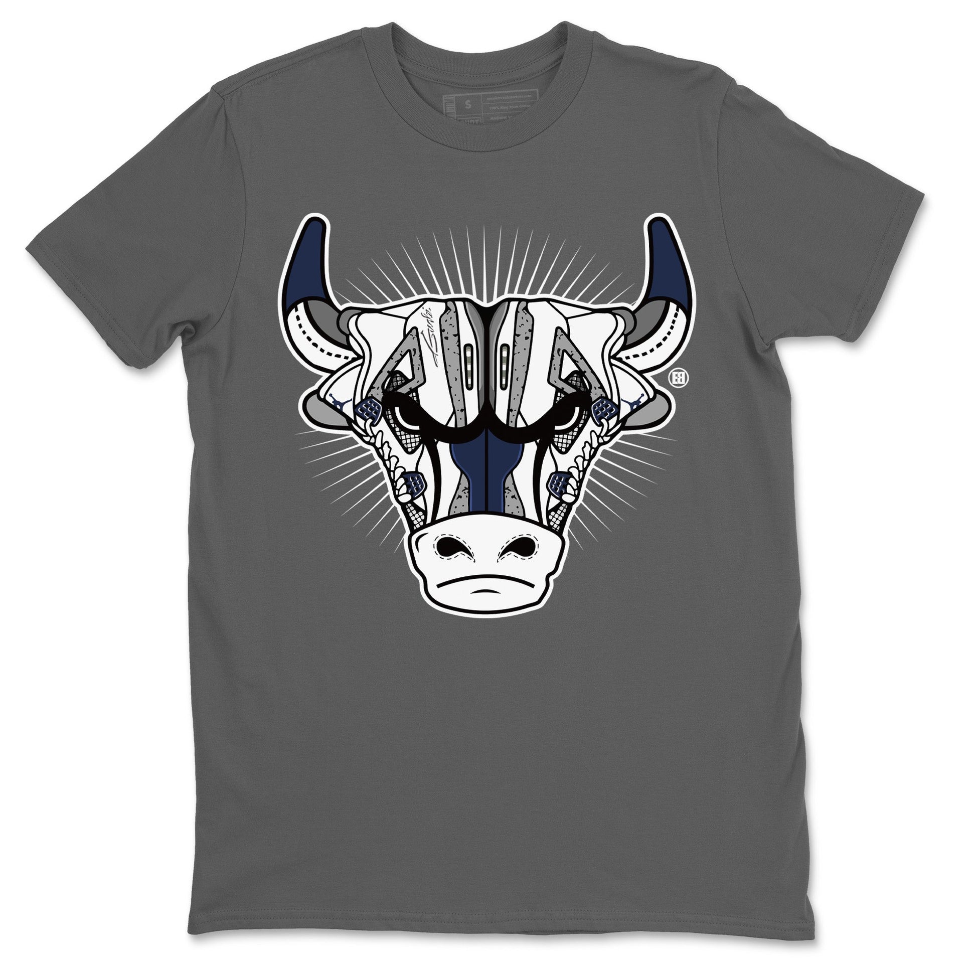 Jordan 4 Midnight Navy Sneaker Match Tees Sneaker Bull Head Sneaker Tees Jordan 4 Midnight Navy Sneaker Release Tees Unisex Shirts