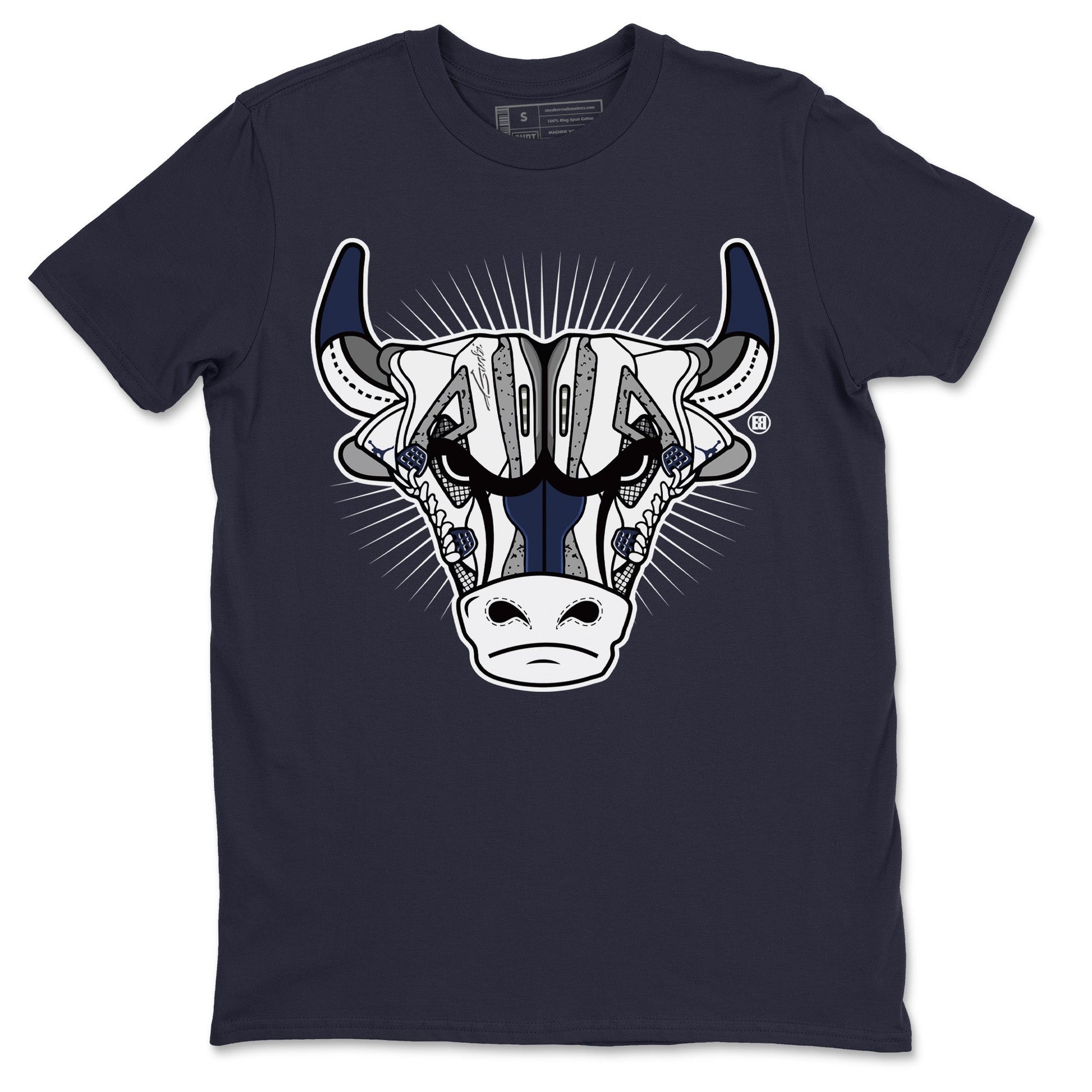 Jordan 4 Midnight Navy Sneaker Match Tees Sneaker Bull Head Sneaker Tees Jordan 4 Midnight Navy Sneaker Release Tees Unisex Shirts