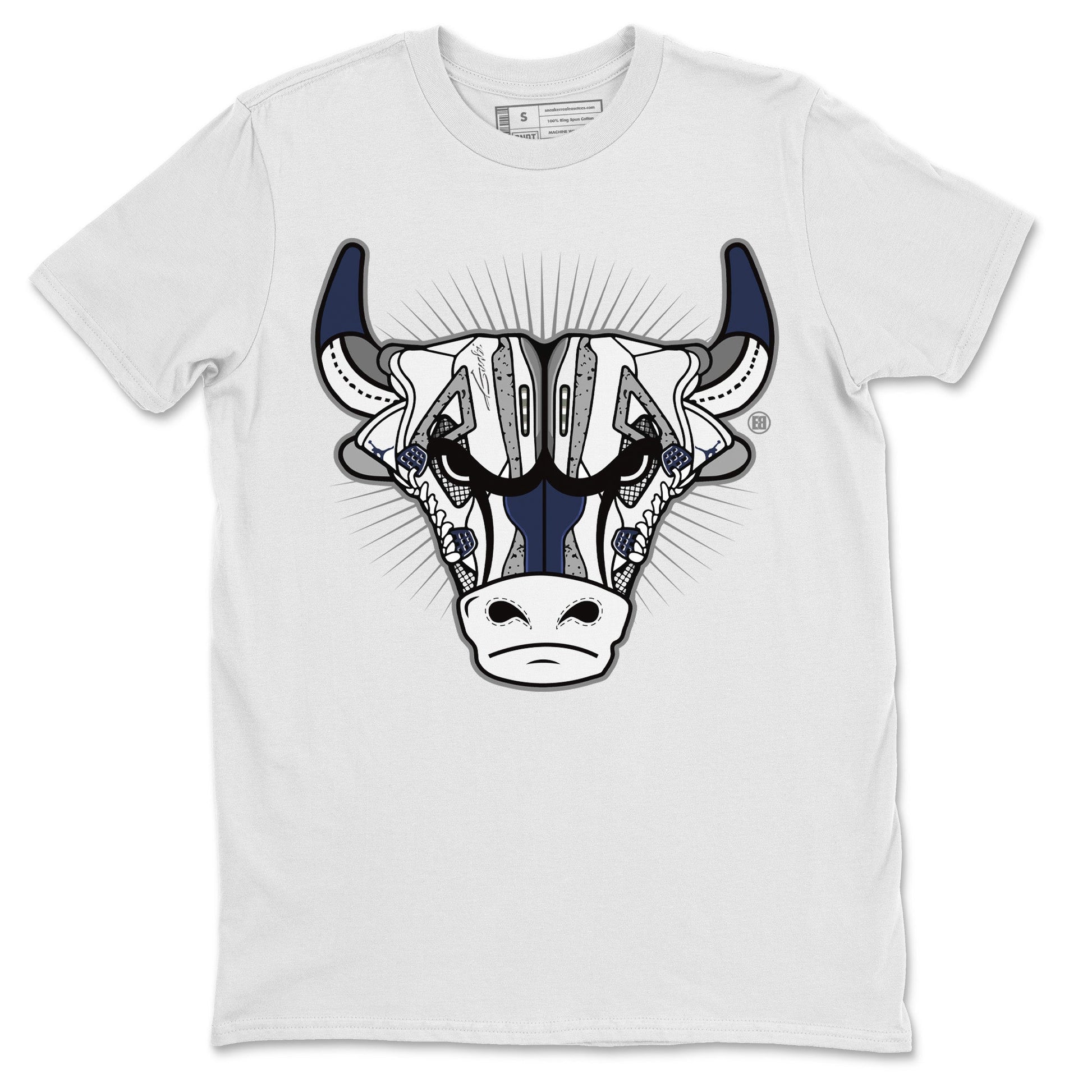 Jordan 4 Midnight Navy Sneaker Match Tees Sneaker Bull Head Sneaker Tees Jordan 4 Midnight Navy Sneaker Release Tees Unisex Shirts