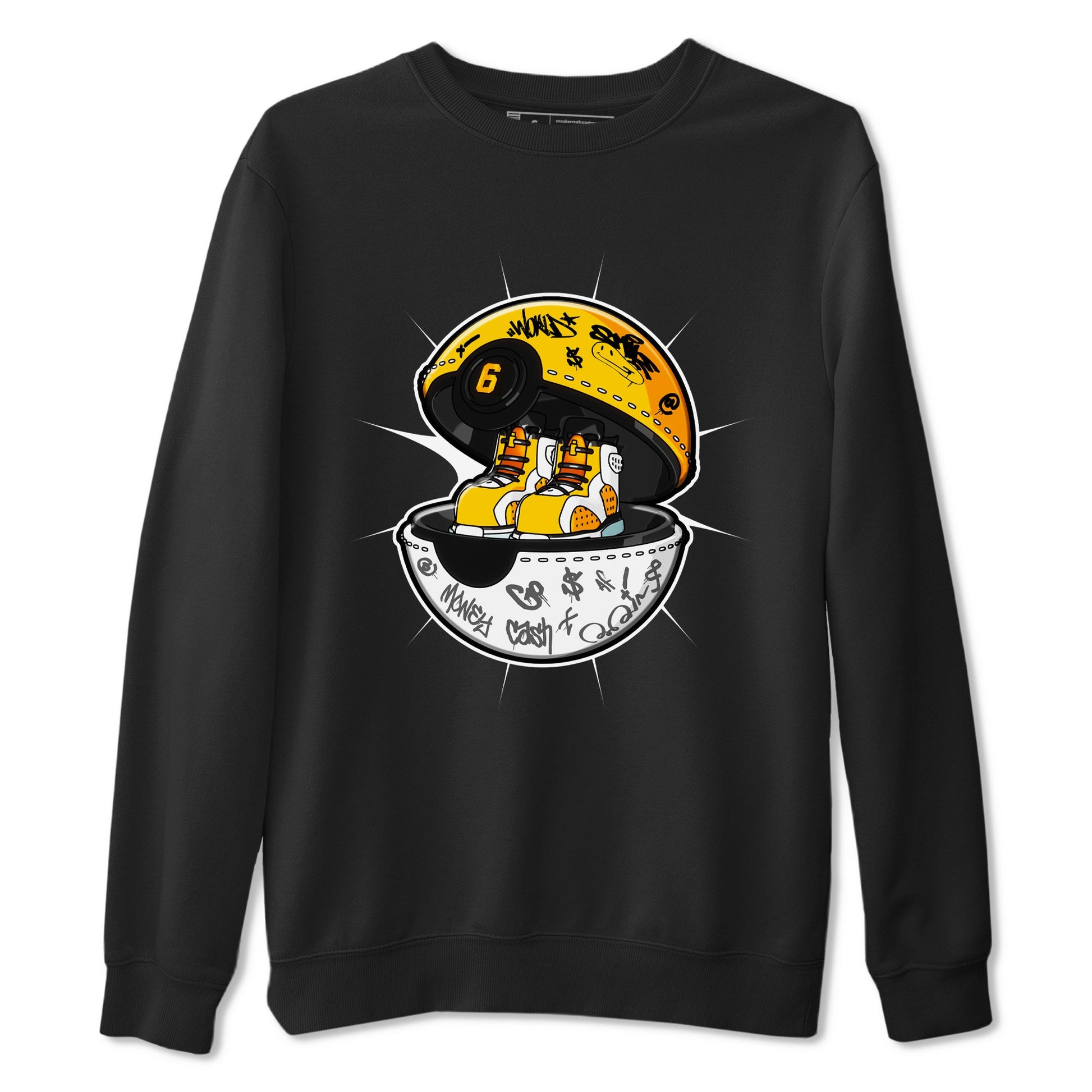 Air Jordan 6 Yellow Ochre shirt to match jordans Sneaker Capsule sneaker tees AJ6 Yellow Ochre SNRT Sneaker Release Tees Unisex Black 2 T-Shirt