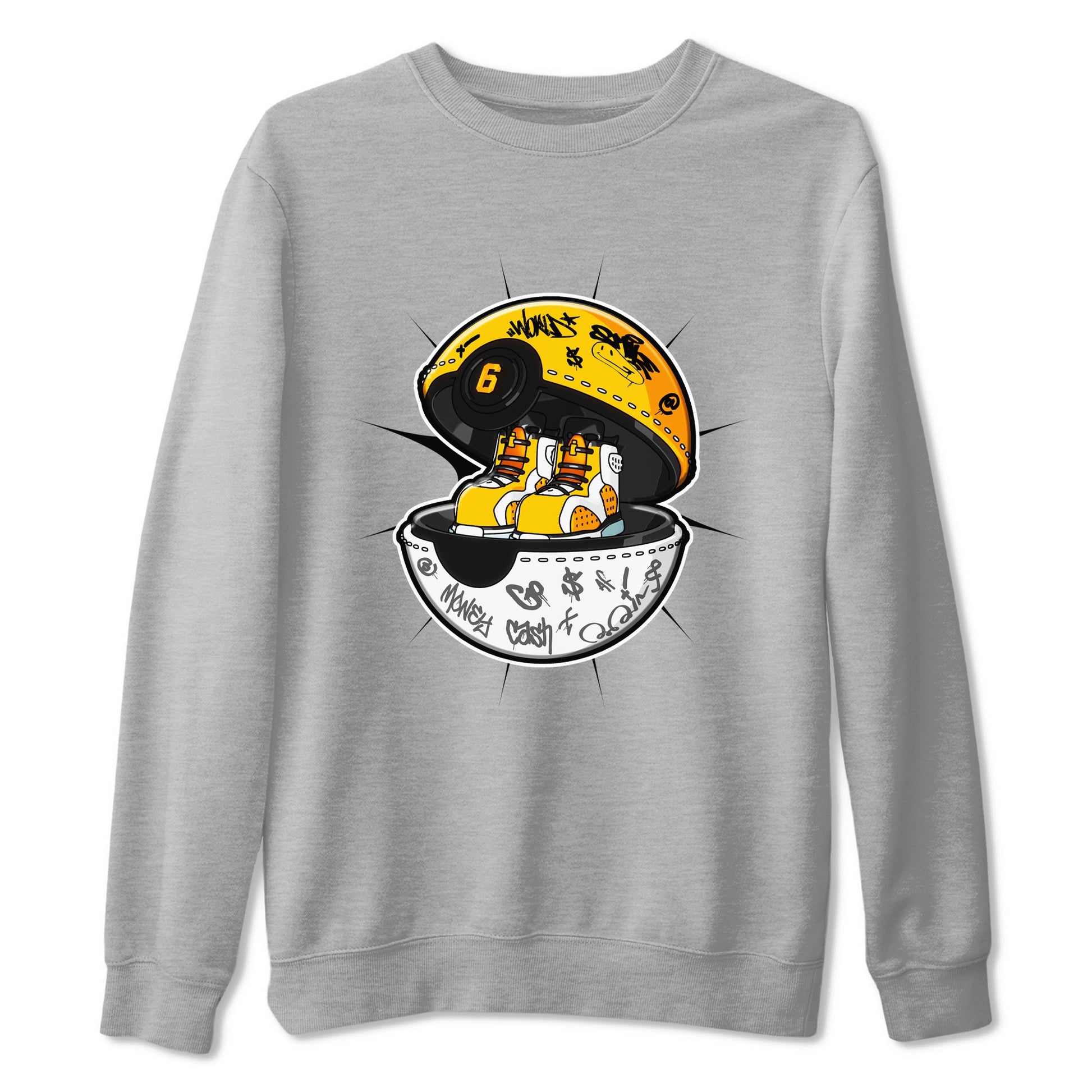 Air Jordan 6 Yellow Ochre shirt to match jordans Sneaker Capsule sneaker tees AJ6 Yellow Ochre SNRT Sneaker Release Tees Unisex Heather Grey 2 T-Shirt