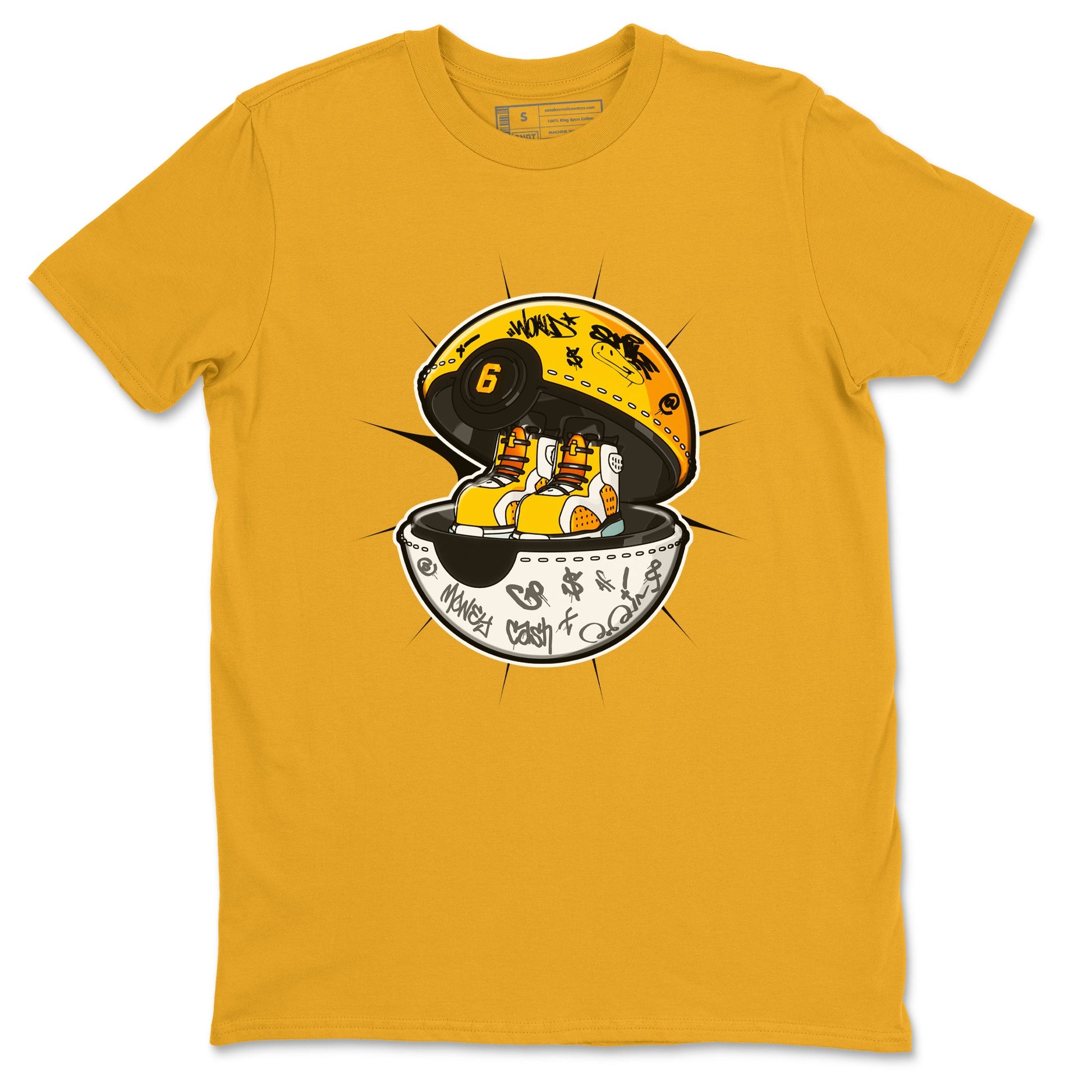 Air Jordan 6 Yellow Ochre shirt to match jordans Sneaker Capsule sneaker tees AJ6 Yellow Ochre SNRT Sneaker Release Tees Unisex Gold 2 T-Shirt