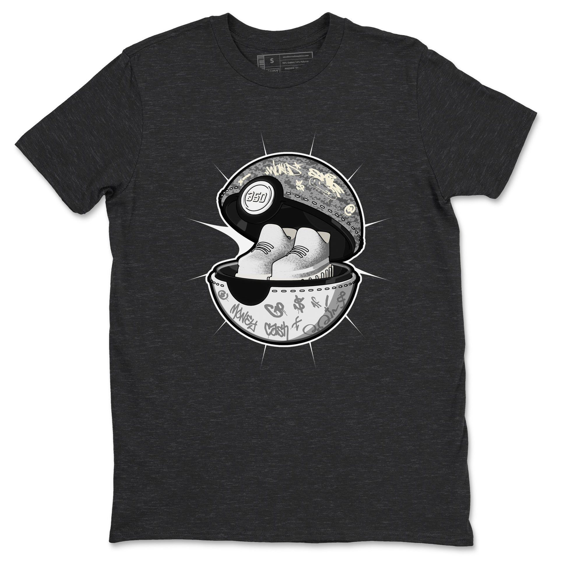 Yeezy 350 Static shirt to match jordans Sneaker Capsule sneaker tees Adidas Yeezy 350 Static SNRT Sneaker Release Tees Unisex Charcoal Heather 2 T-Shirt