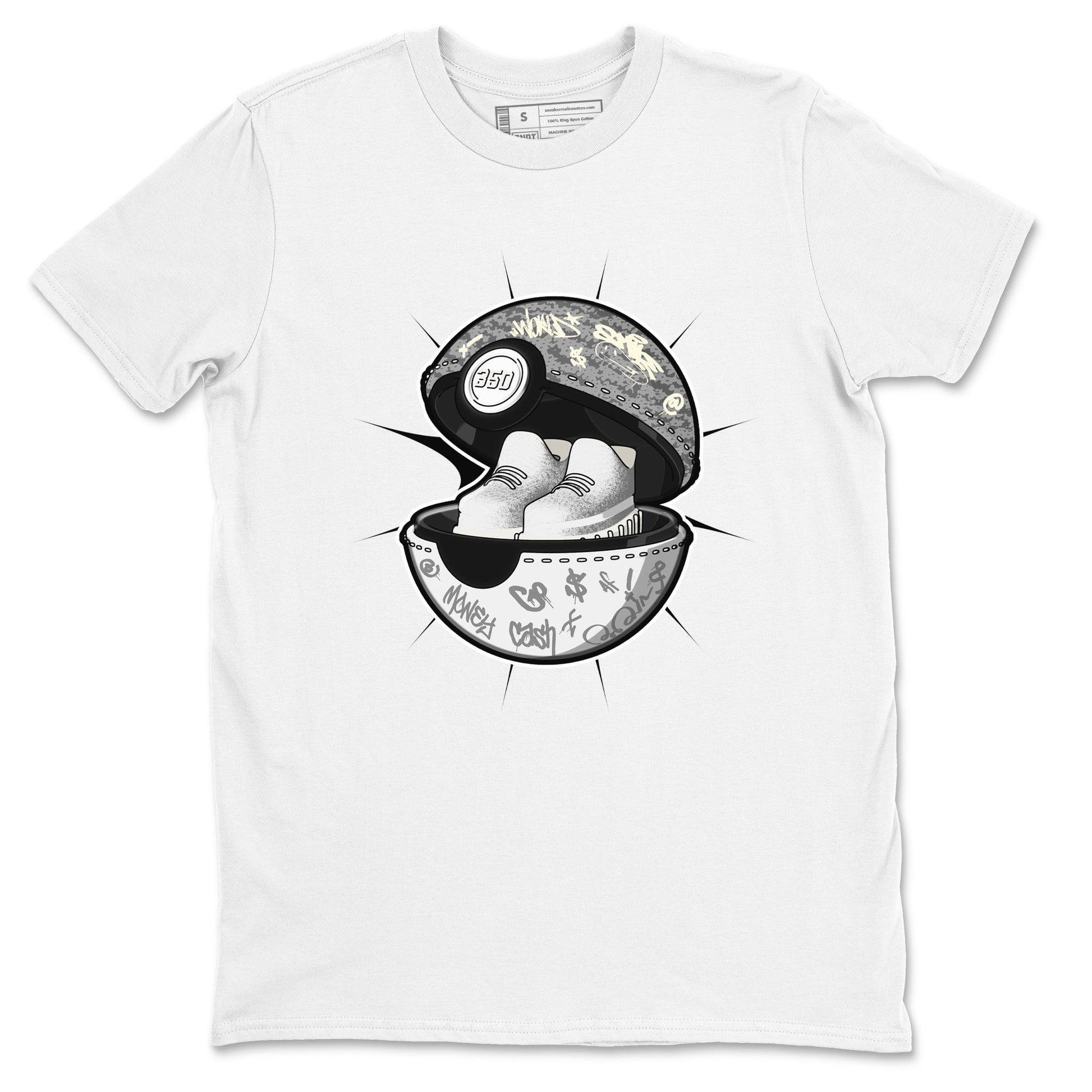Yeezy 350 Static shirt to match jordans Sneaker Capsule sneaker tees Adidas Yeezy 350 Static SNRT Sneaker Release Tees Unisex White 2 T-Shirt