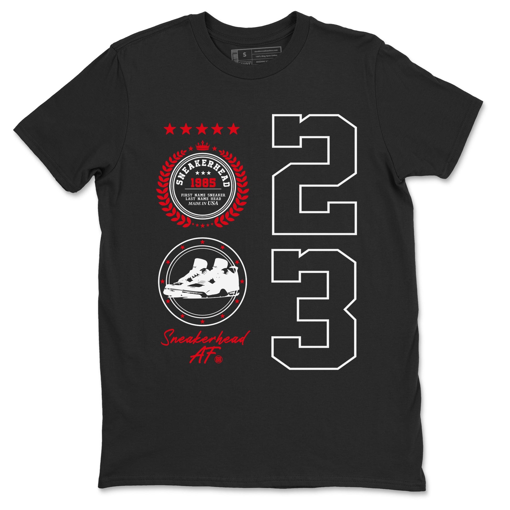 Sneaker Emblem sneaker match tees to Air Jordan 4 Bred Reimagined street fashion brand for shirts to match Jordans SNRT Sneaker Tees Air Jordan 4 Bred Reimagined unisex t-shirt Black 2 unisex shirt