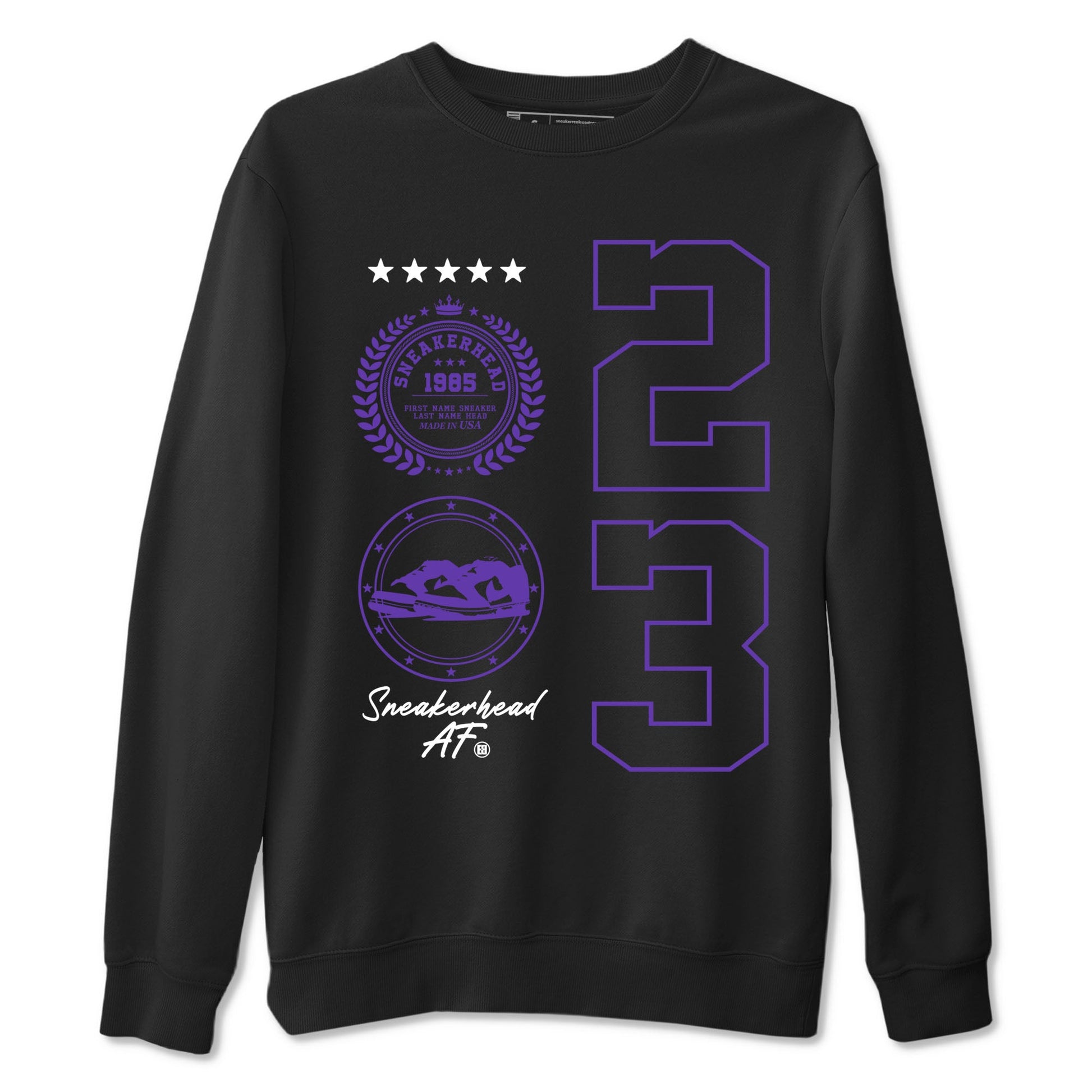 Sneaker Emblem sneaker match tees to Court Purple Dunks street fashion brand for shirts to match Jordans SNRT Sneaker Tees Dunk Low Court Purple unisex t-shirt Black 2 unisex shirt