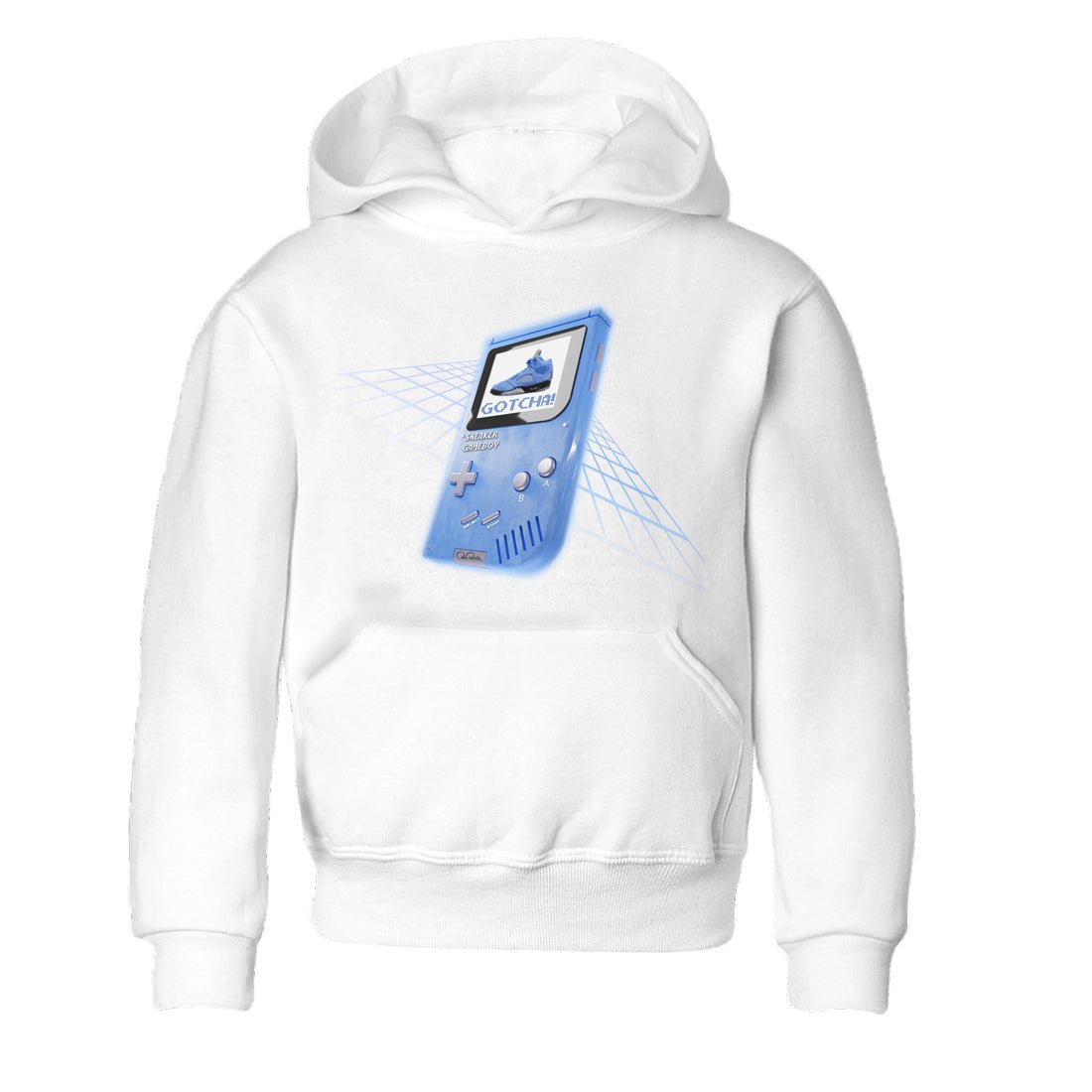 Jordan 5 UNC Jordan Shirts Sneaker Game Boy Sneaker Tees AJ5 UNC Sneaker Release Tees Kids Shirts White 2