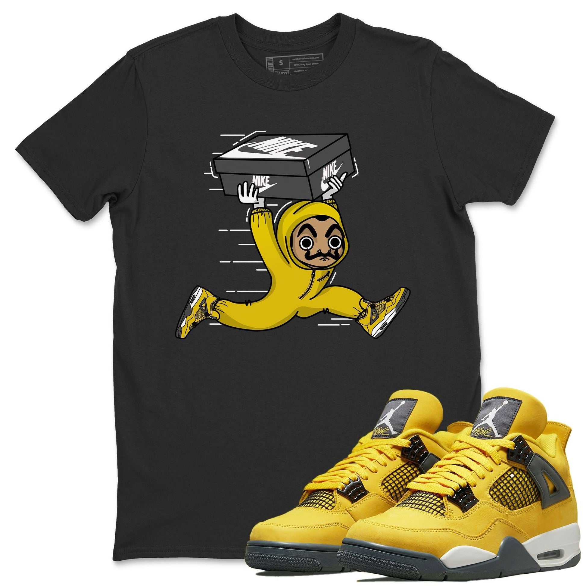 Jordan 4 Lightning Sneaker Match Tees Sneaker Heist Sneaker Tees Jordan 4 Lightning Sneaker Release Tees Unisex Shirts