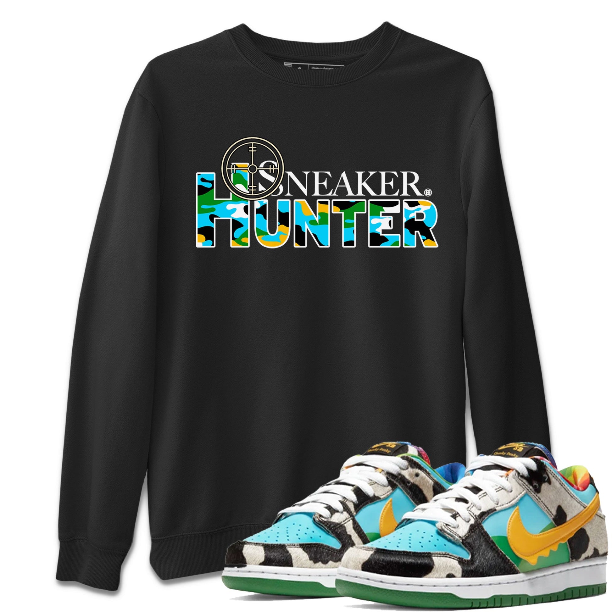 Dunk Chunky Dunky shirt to match jordans Sneaker Hunter sneaker tees Dunk Low Ben & Jerry's Chunky Dunky SNRT Sneaker Release Tees Unisex Black 1 T-Shirt