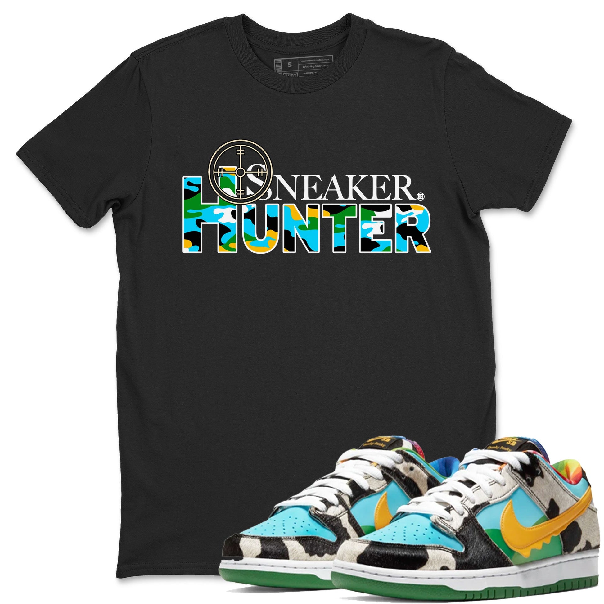 Dunk Chunky Dunky shirt to match jordans Sneaker Hunter sneaker tees Dunk Low Ben & Jerry's Chunky Dunky SNRT Sneaker Release Tees Unisex Black 1 T-Shirt