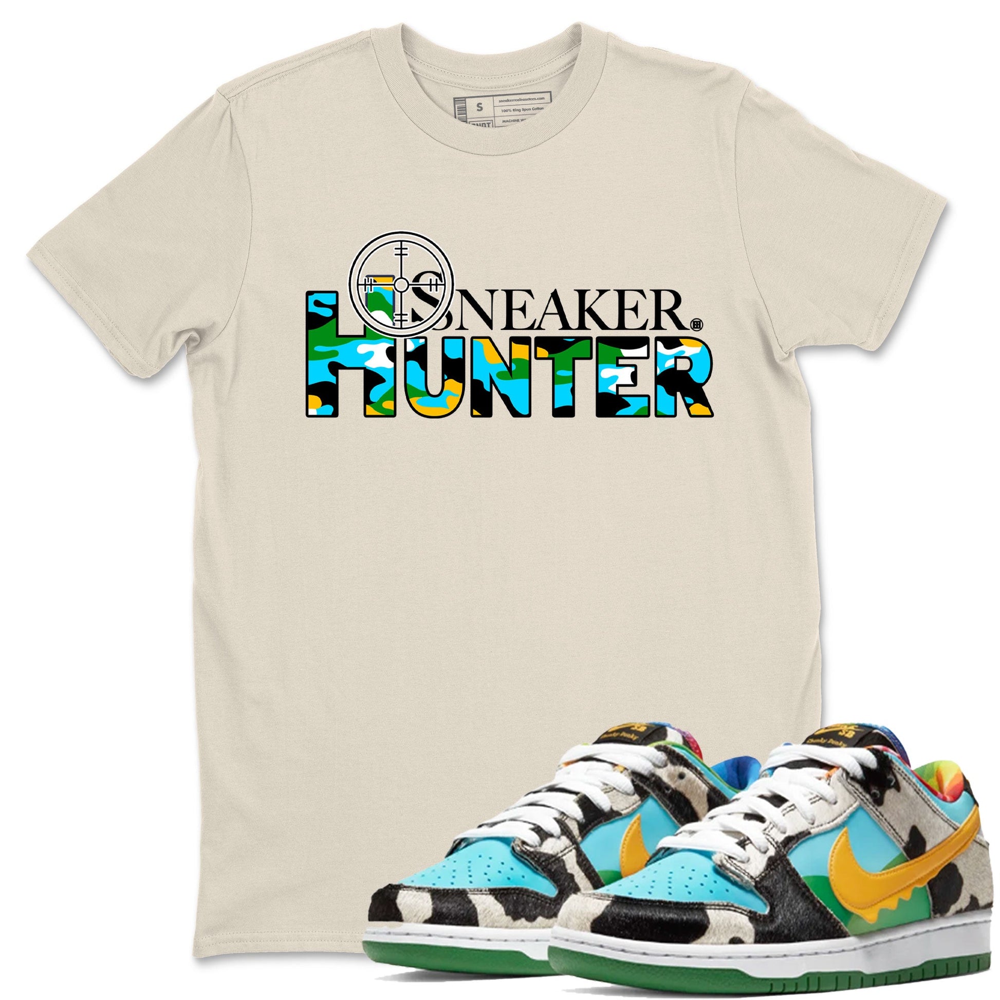 Dunk Chunky Dunky shirt to match jordans Sneaker Hunter sneaker tees Dunk Low Ben & Jerry's Chunky Dunky SNRT Sneaker Release Tees Unisex Natural 1 T-Shirt