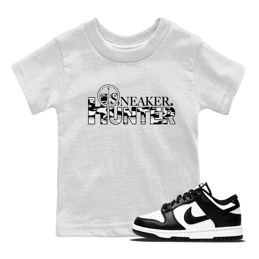 Dunk Panda shirt to match jordans Sneaker Hunter sneaker tees Dunk Panda SNRT Sneaker Release Tees Baby Toddler White 1 T-Shirt