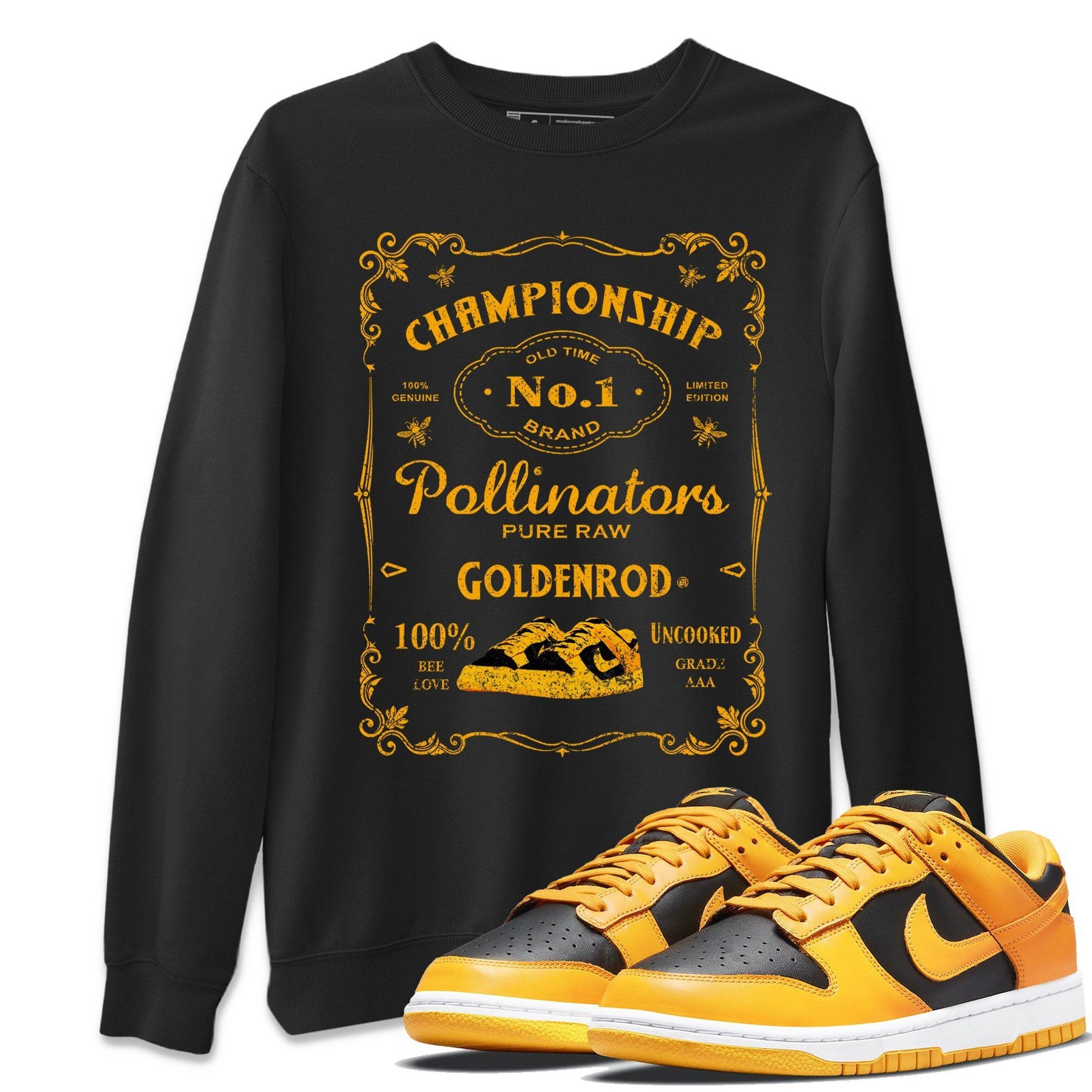 Dunk Championship Goldenrod Sneaker Match Tees Sneaker Label Sneaker Tees Dunk Championship Goldenrod Sneaker Release Tees Unisex Shirts