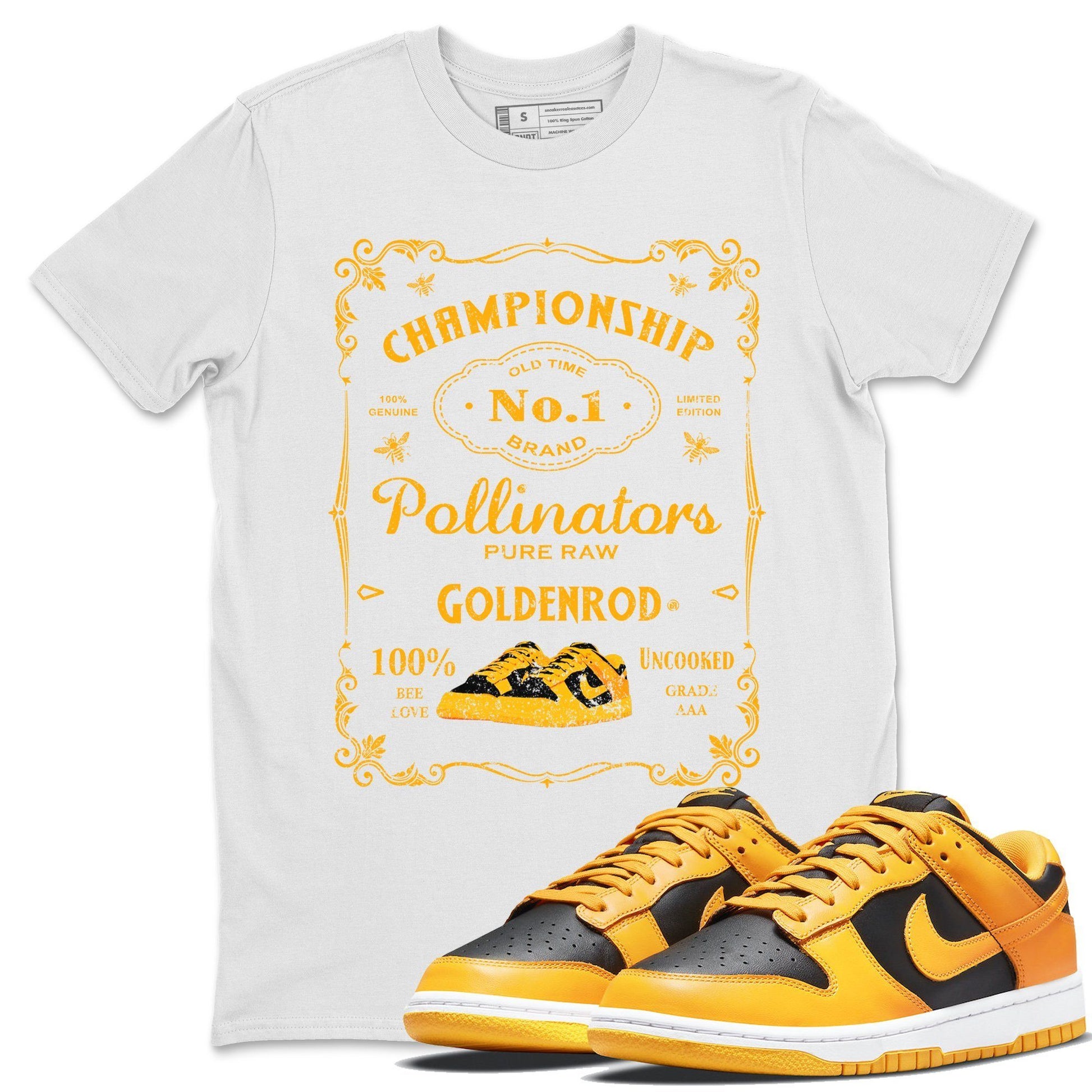 Dunk Championship Goldenrod Sneaker Match Tees Sneaker Label Sneaker Tees Dunk Championship Goldenrod Sneaker Release Tees Unisex Shirts