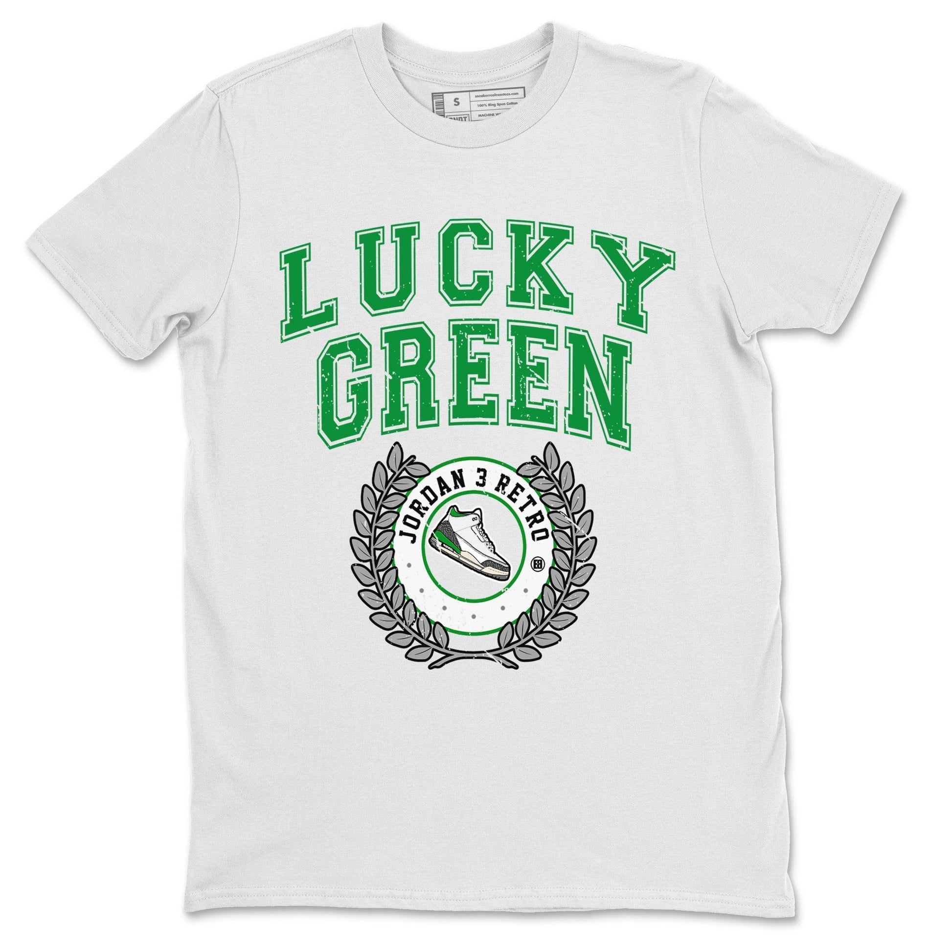 Jordan 3 Lucky Green Sneaker Match Tees Sneaker Letter Sneaker Tees Jordan 3 Lucky Green Sneaker Release Tees Unisex Shirts