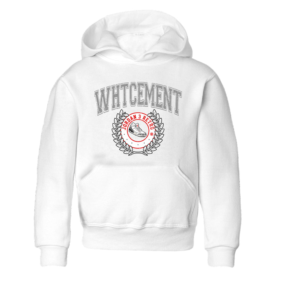 Air Jordan 3 White Cement Sneaker Match Tees Sneaker Letter Sneaker Tees Air Jordan 3 Retro White Cement Sneaker Release Tees Kids Shirts White 2