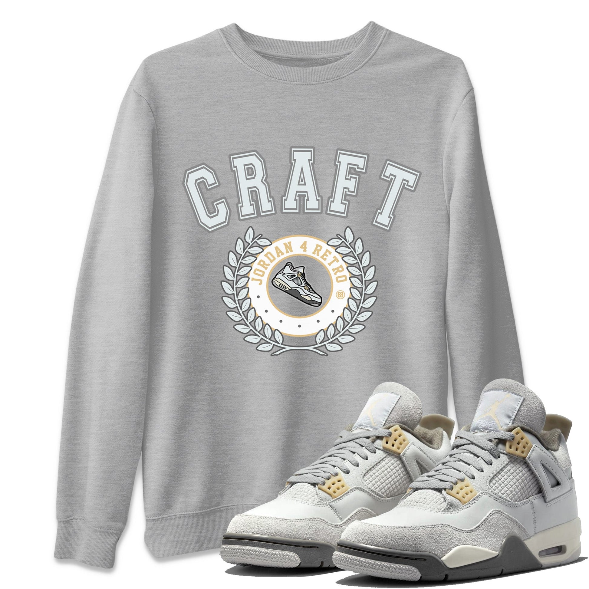 Jordan 4 Craft Sneaker Match Tees Sneaker Letter Sneaker Tees Jordan 4 Craft Sneaker Release Tees Unisex Shirts