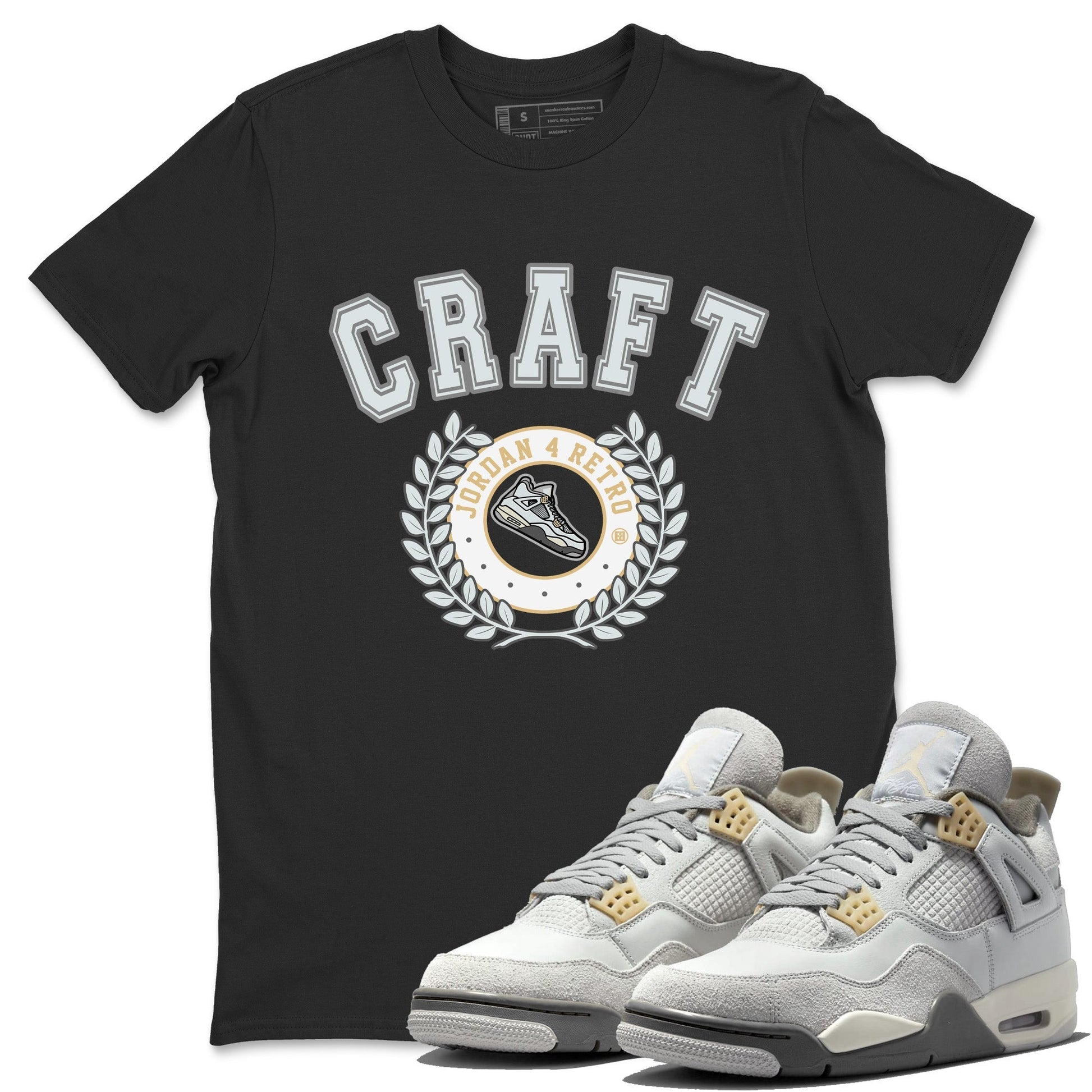 Jordan 4 Craft Sneaker Match Tees Sneaker Letter Sneaker Tees Jordan 4 Craft Sneaker Release Tees Unisex Shirts