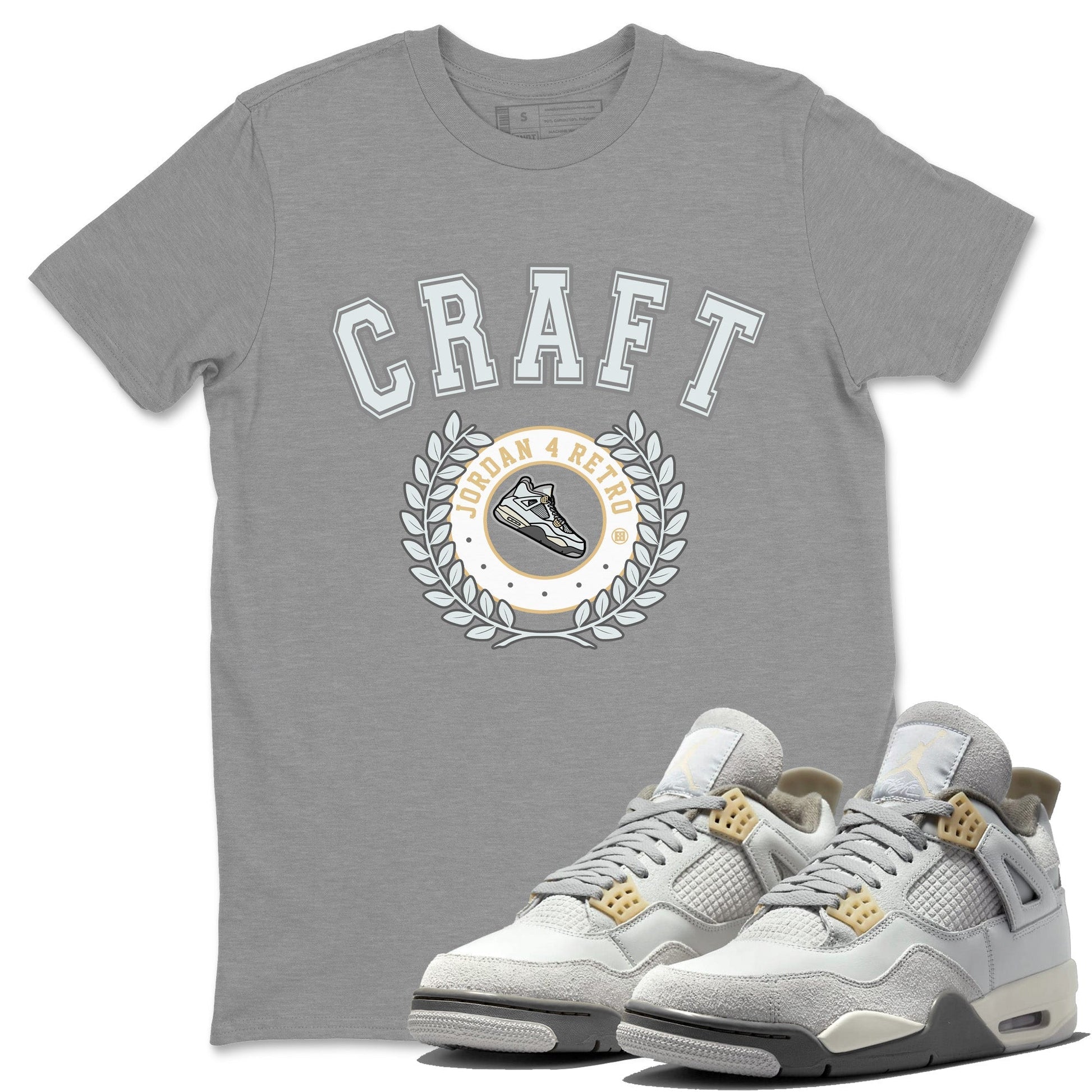 Jordan 4 Craft Sneaker Match Tees Sneaker Letter Sneaker Tees Jordan 4 Craft Sneaker Release Tees Unisex Shirts