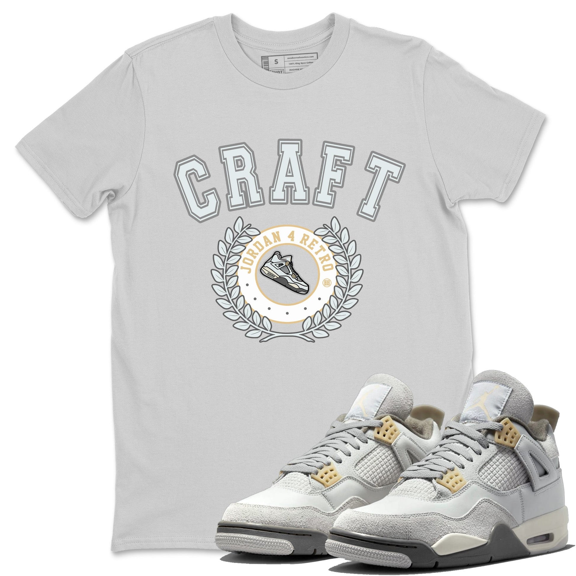 Jordan 4 Craft Sneaker Match Tees Sneaker Letter Sneaker Tees Jordan 4 Craft Sneaker Release Tees Unisex Shirts