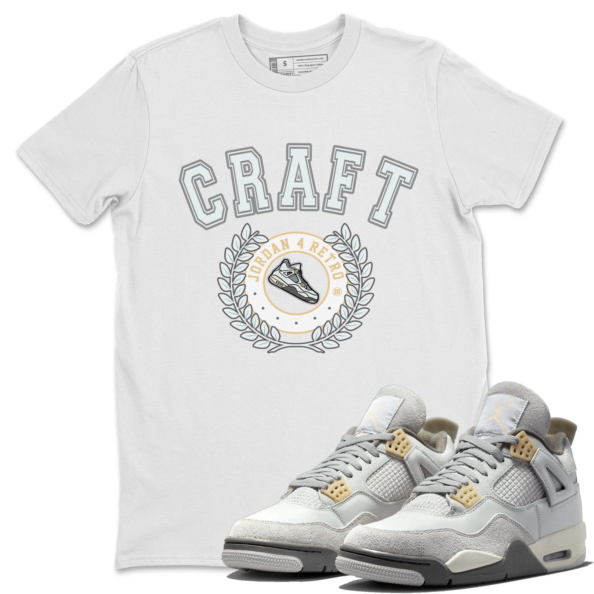 Jordan 4 Craft Sneaker Match Tees Sneaker Letter Sneaker Tees Jordan 4 Craft Sneaker Release Tees Unisex Shirts